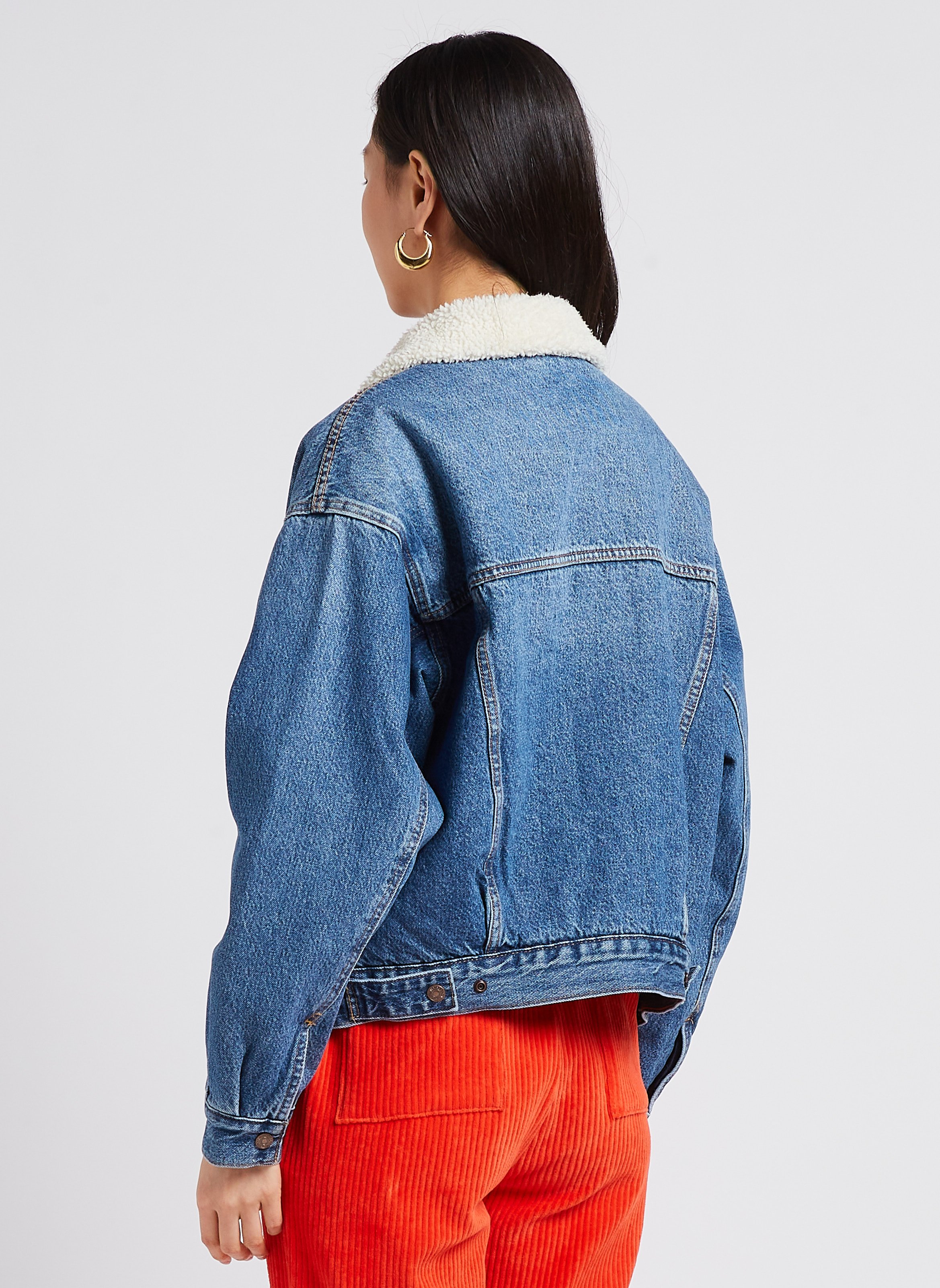 Veste best sale molletonnée levis