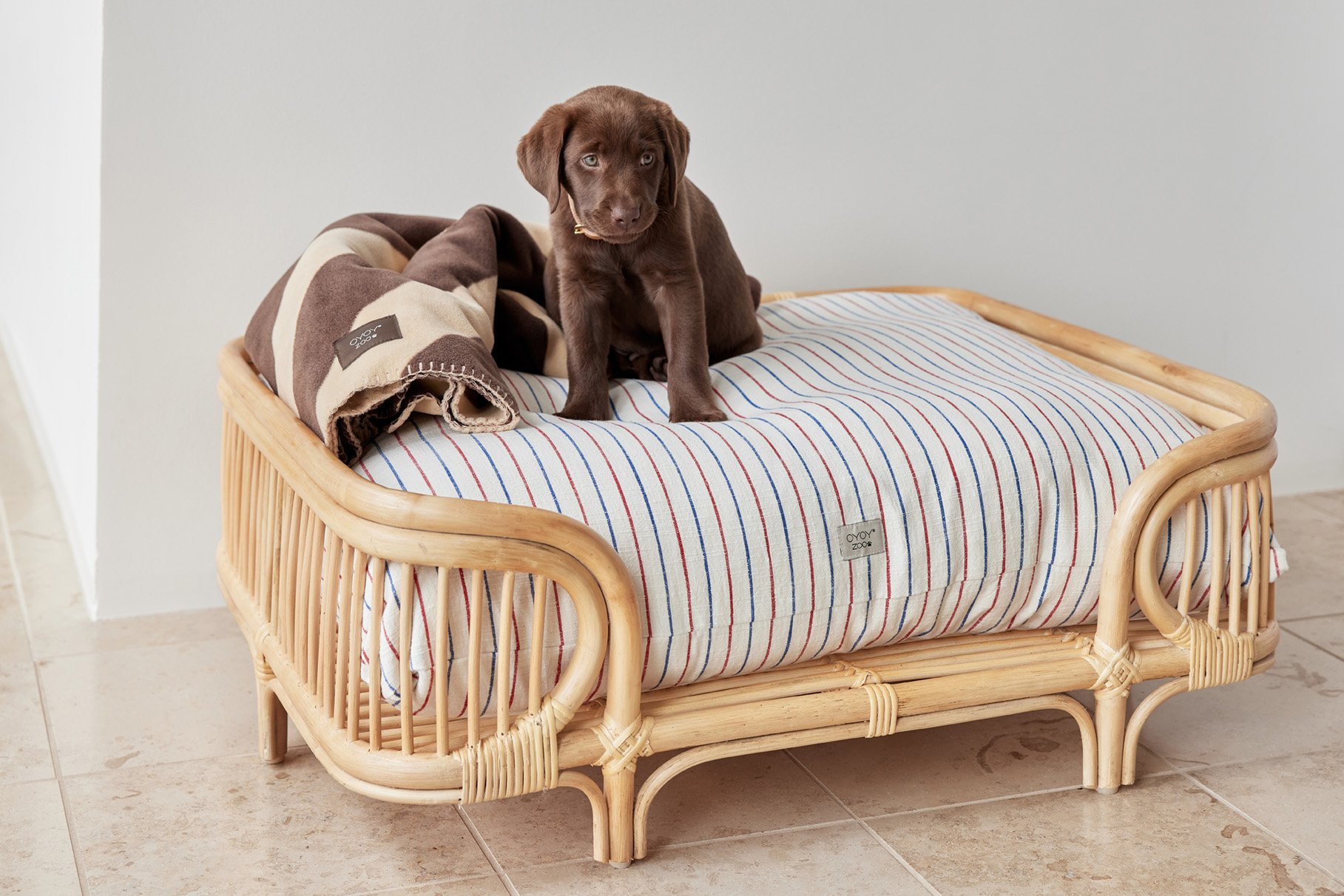 Polyester blanket OYOY LIVING DESIGN Brown