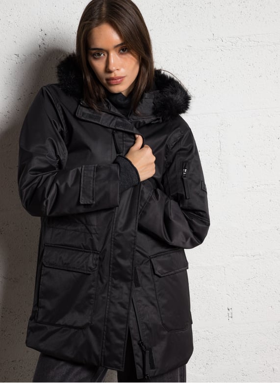 Ikks Parka Femme Place Des Tendances Parka Col Classique Violet