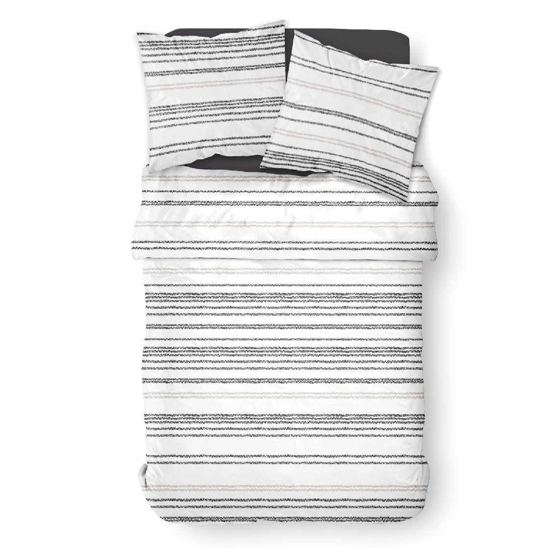 Printed cotton bedding set TODAY LINGE DE MAISON White