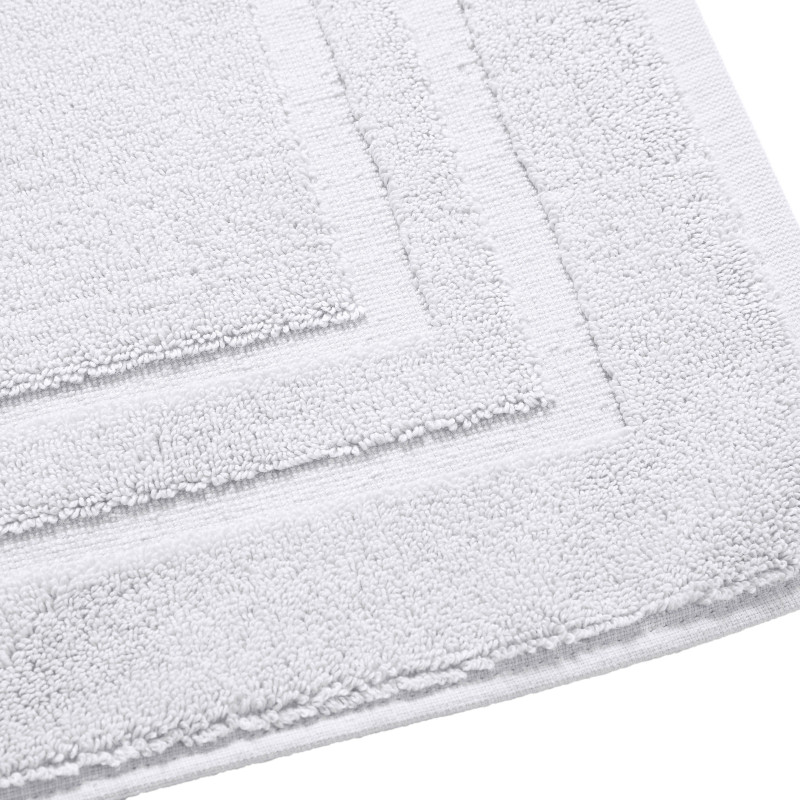 100% combed cotton bath mat COTON PUR White