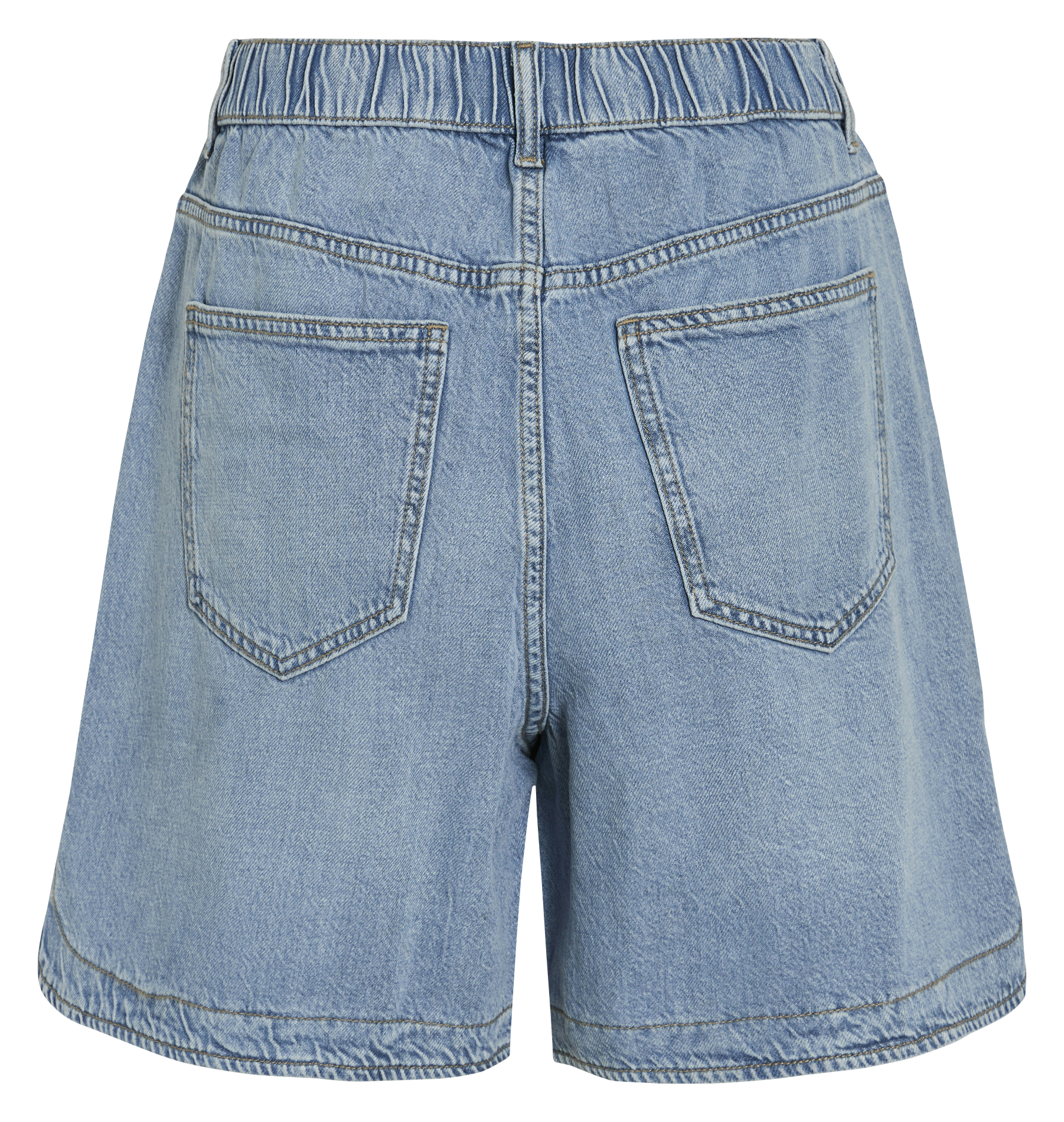Short droit en denim VILA Bleu