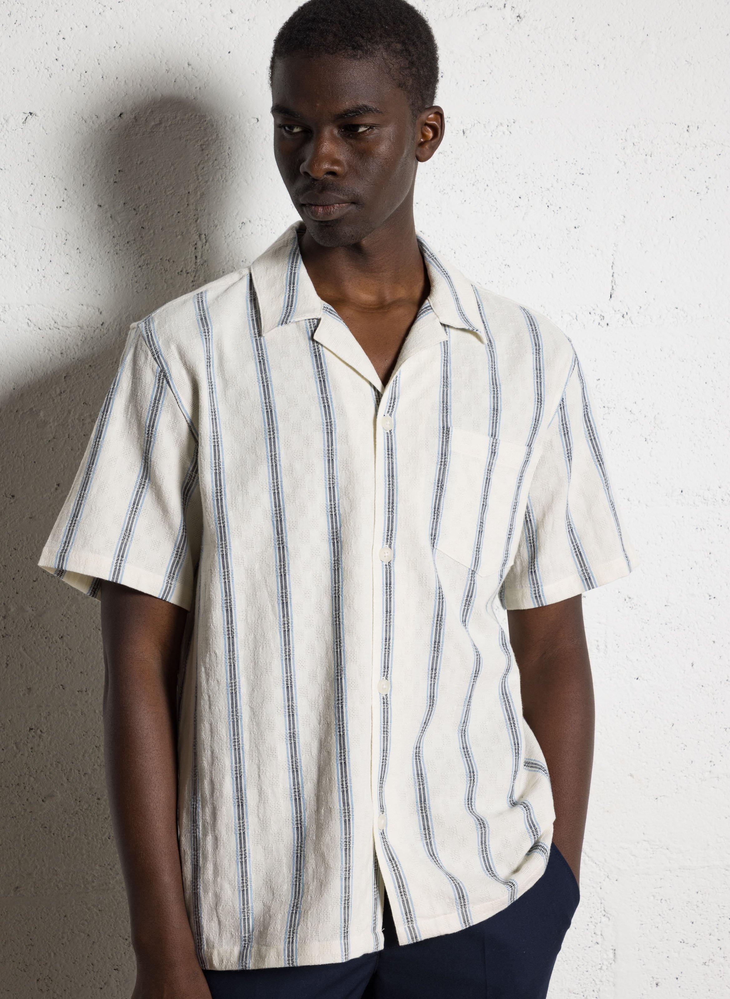 Effen overhemd Colonel LES DEUX Beige