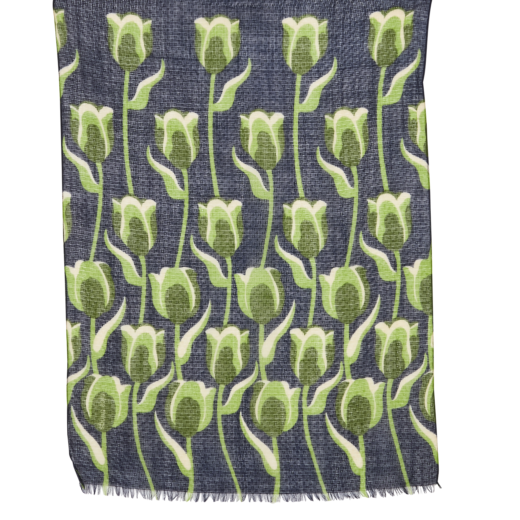 Foulard imprimé en laine NICE THINGS Bleu