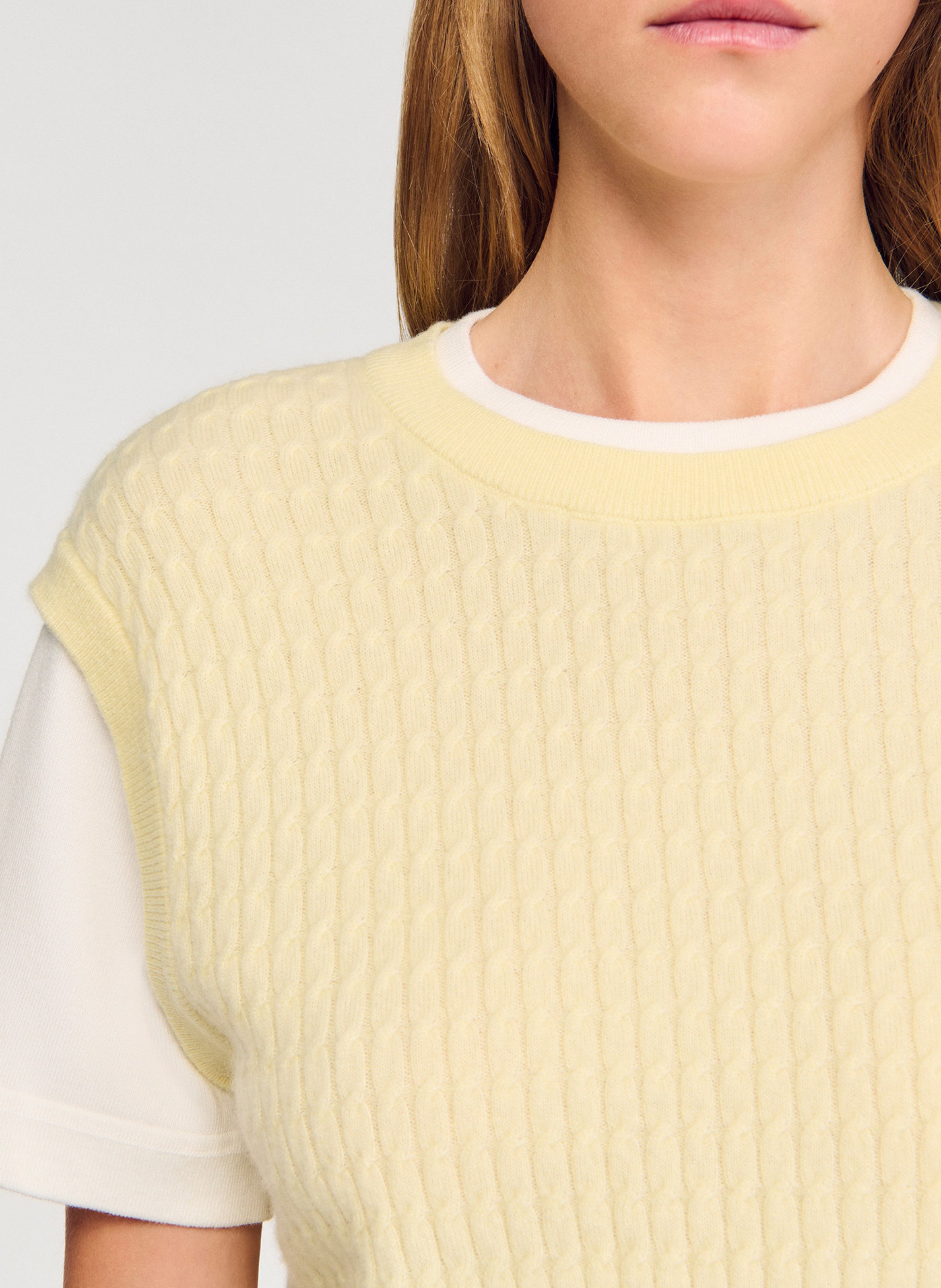 Alpaca wool sweater Yellow