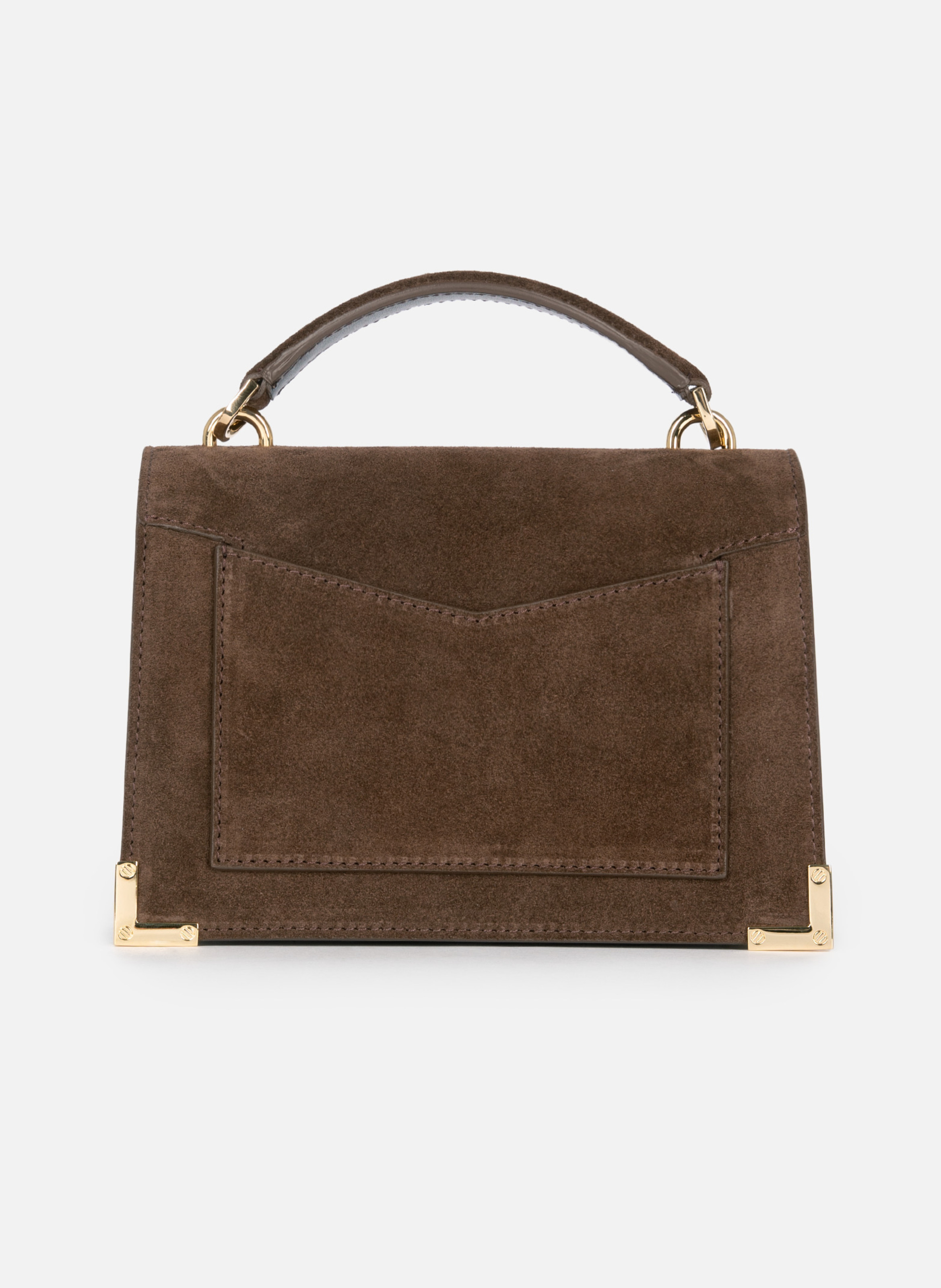 Emily small suede bag THE KOOPLES Brown
