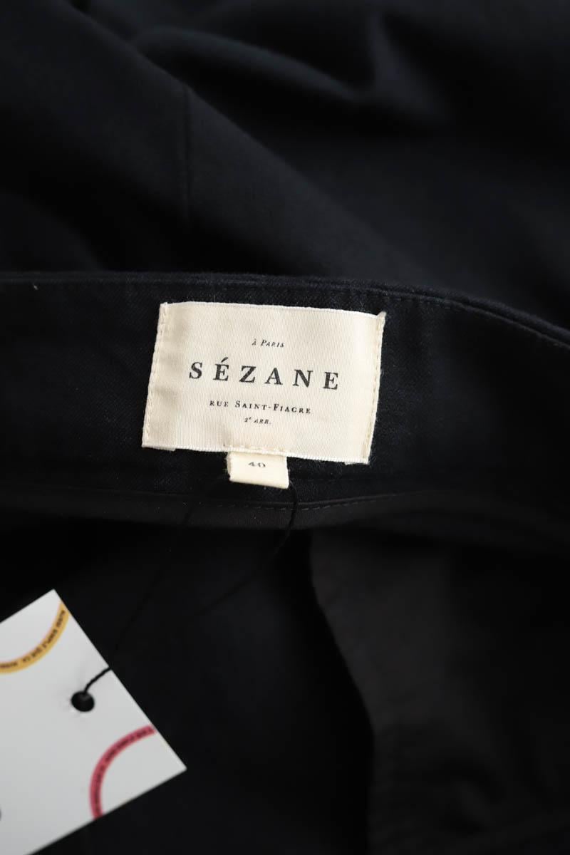 Cotton skinny jeans SEZANE - Seconde main Black