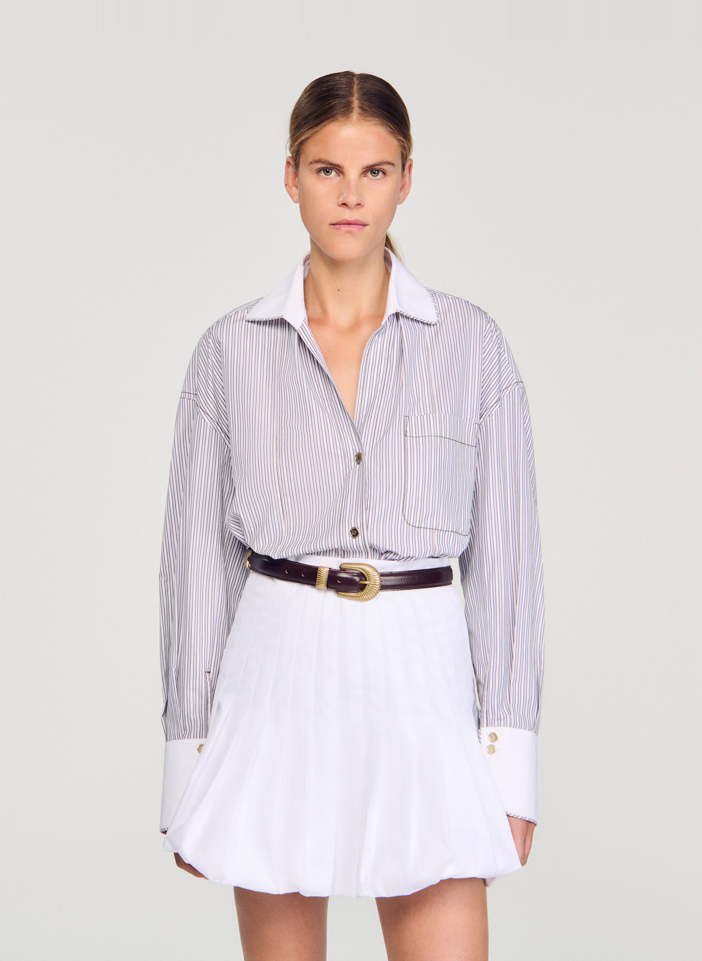 Loose shirt SANDRO Beige