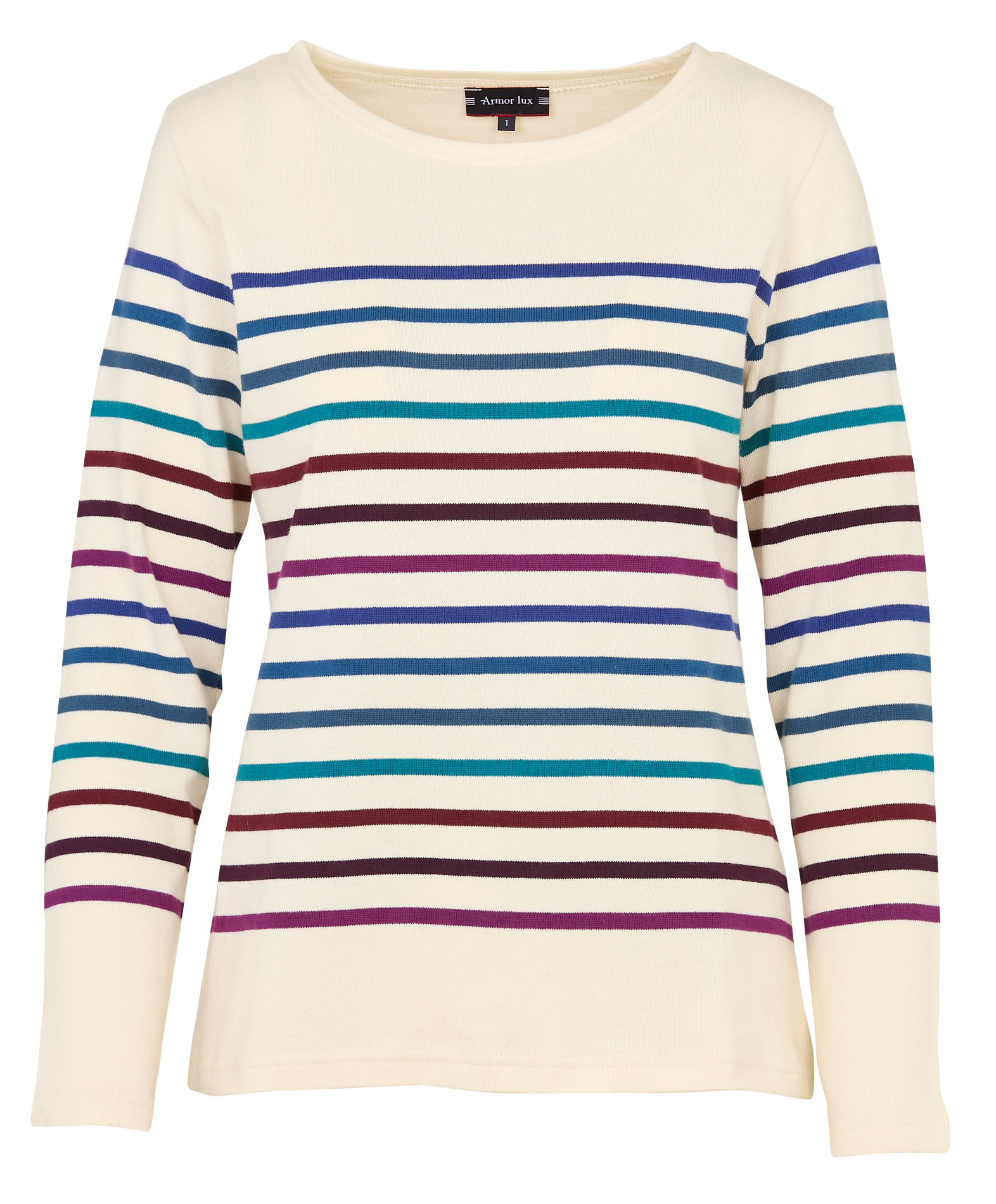 Marinière col rond en coton ARMOR LUX Bleu