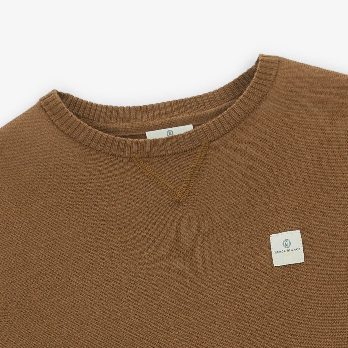 High-neck sweater SERGE BLANCO Brown
