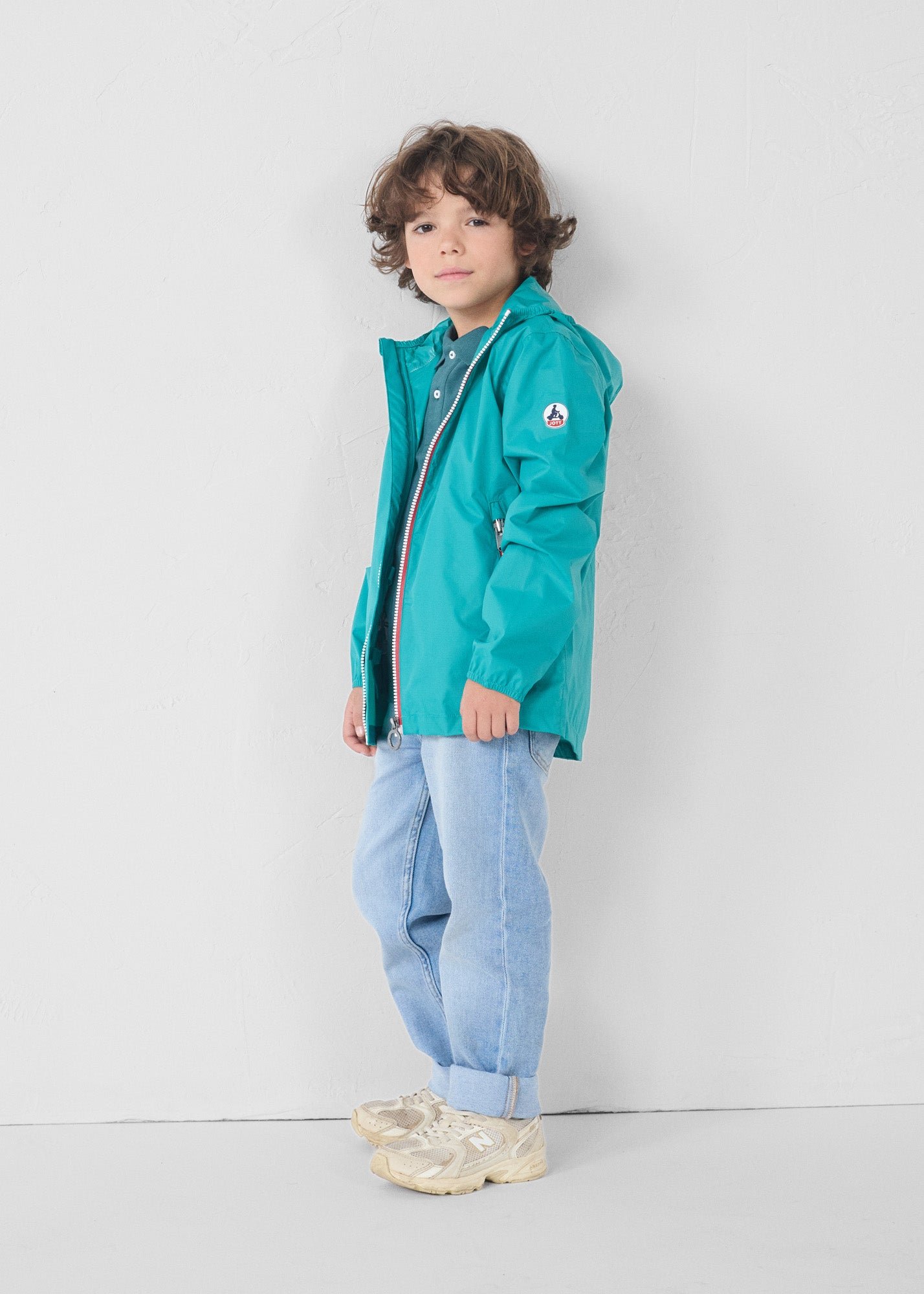 Packable kids raincoat Corrie JOTT Green