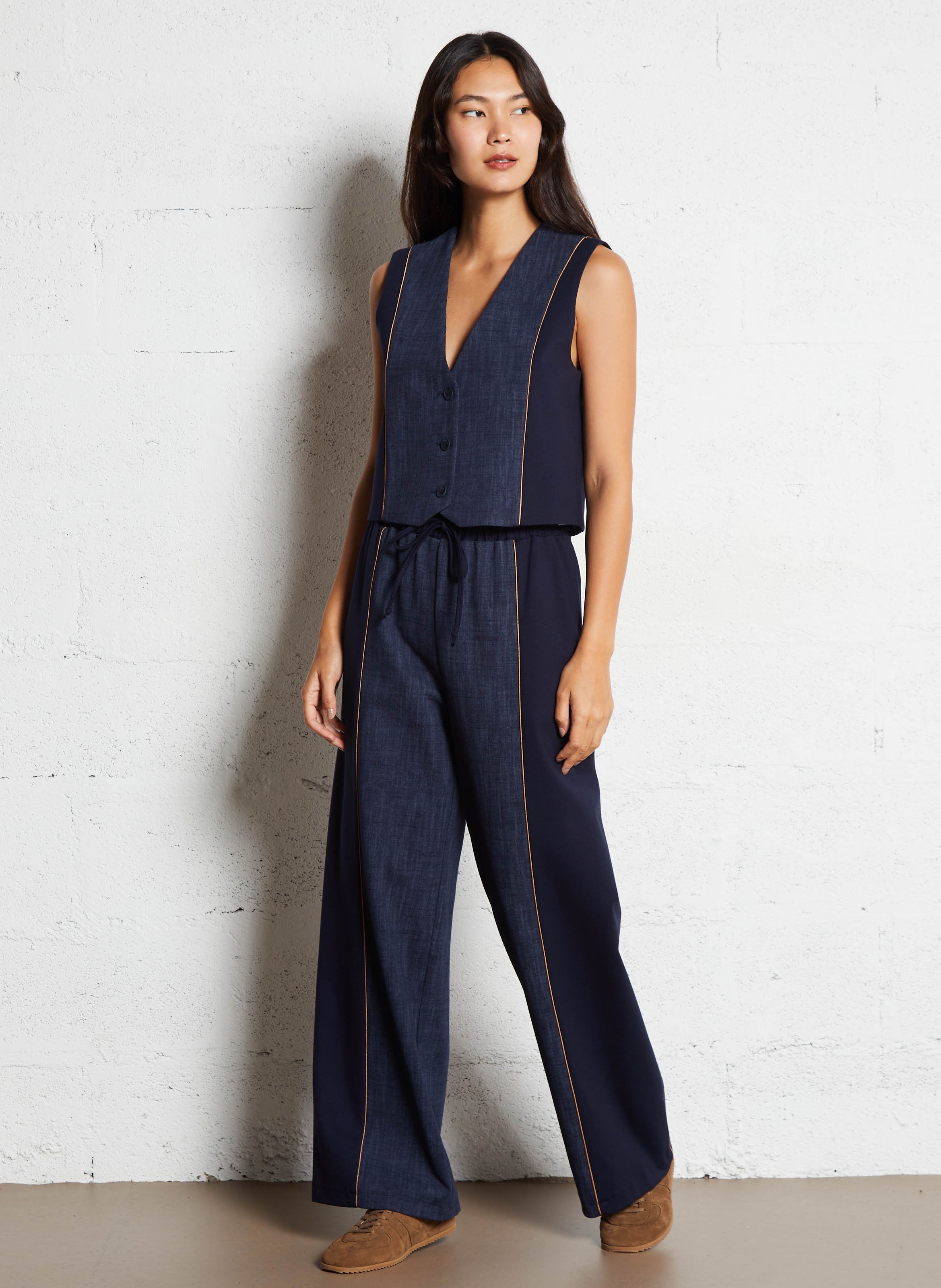 Baskets basses en cuir velours MELLOW YELLOW Marron