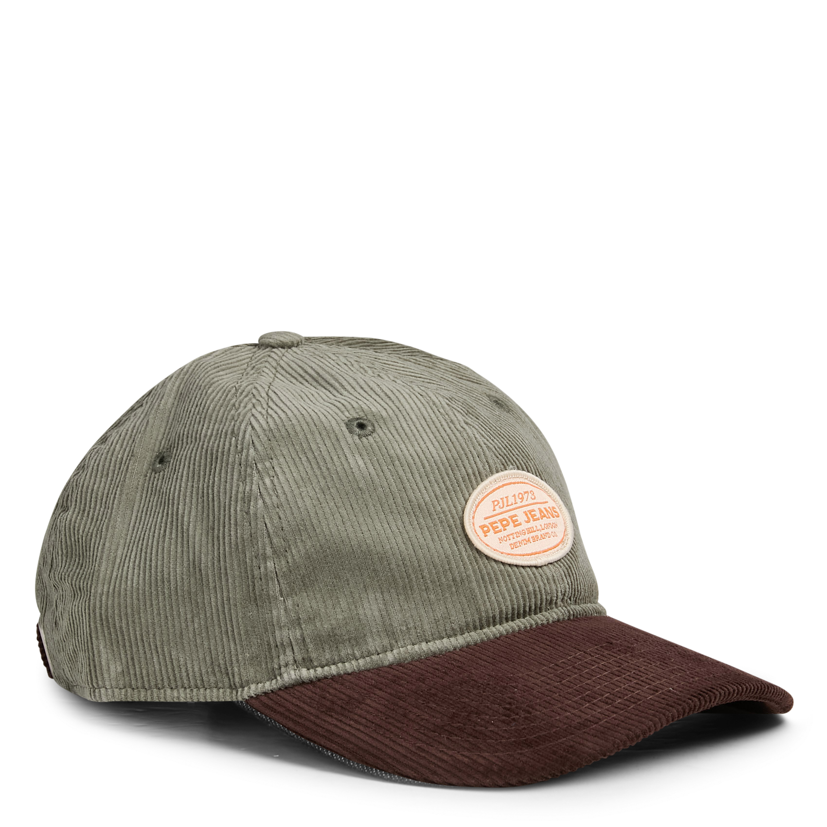 Ribbed cotton cap PEPE JEANS Green