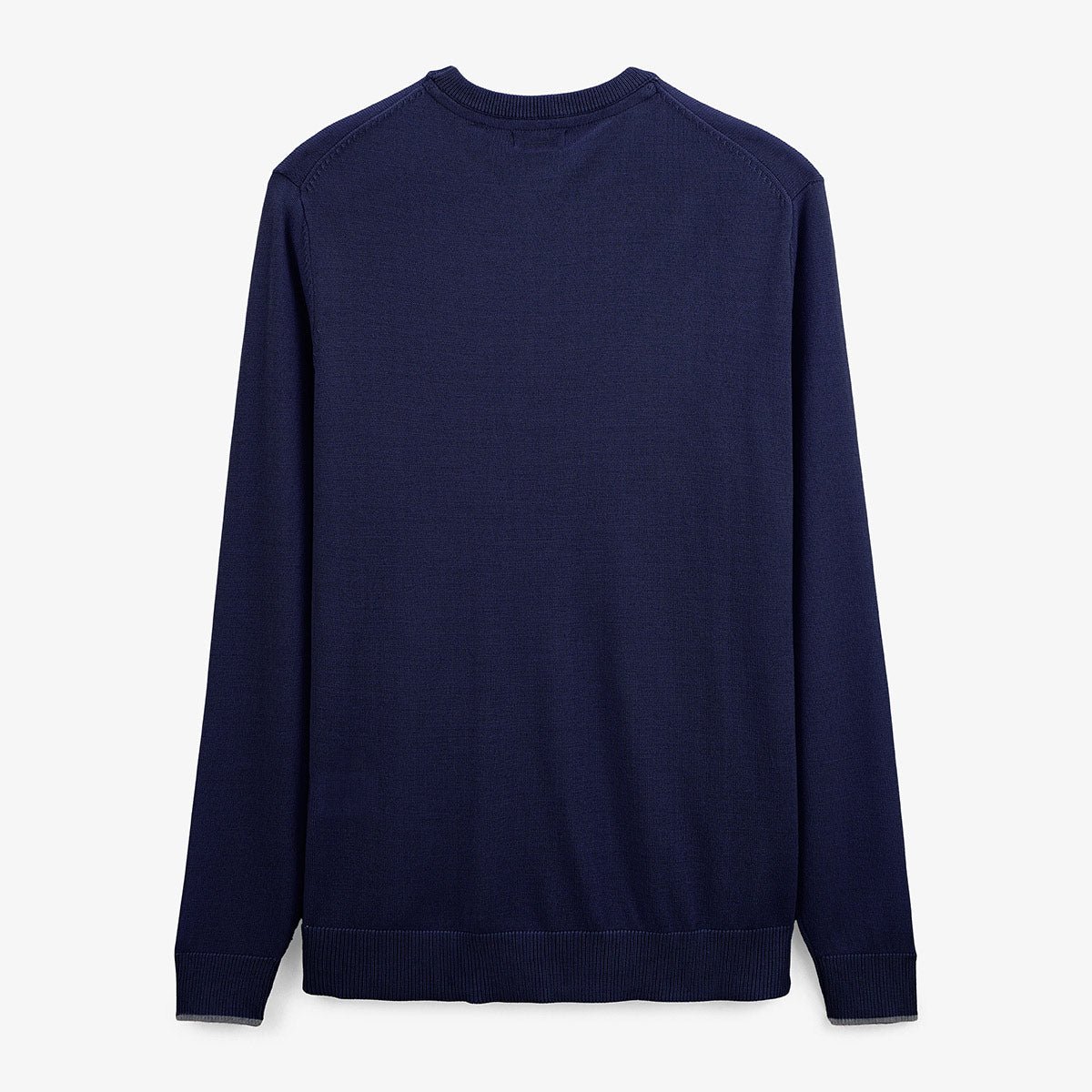 Sweater with plain round neckline SERGE BLANCO Blue