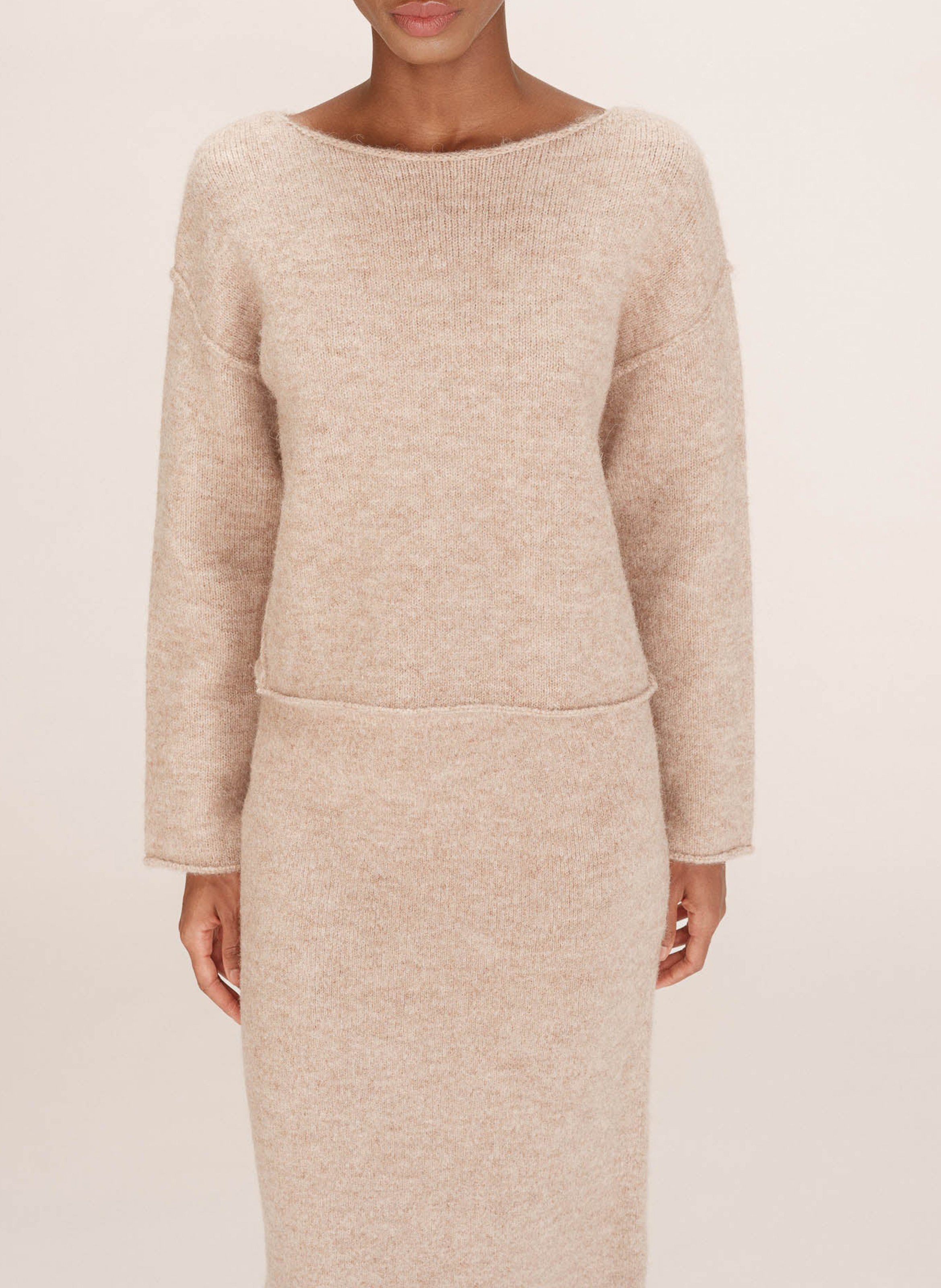 Trui met boothals GRACE ET MILA Bruin