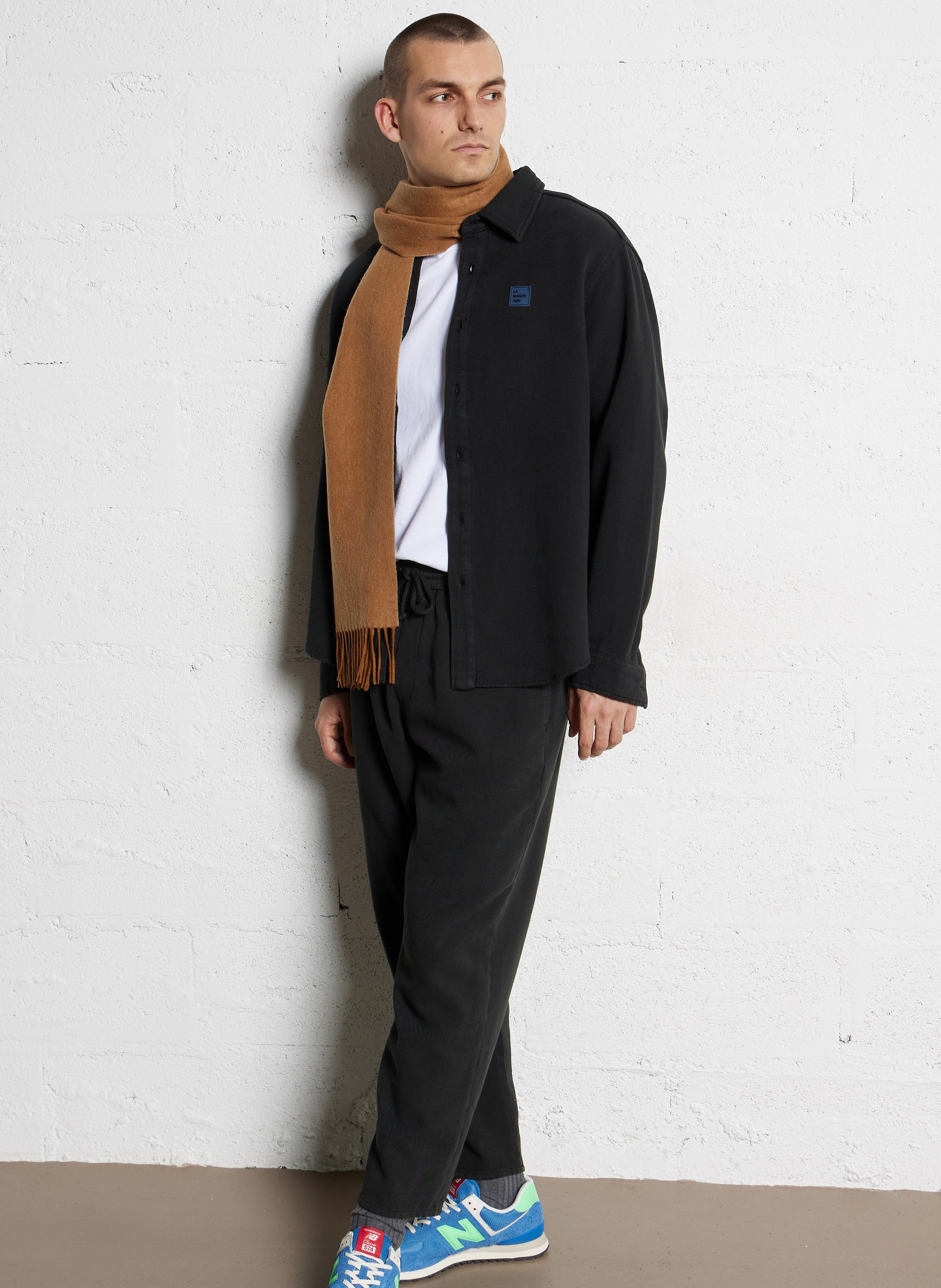 Chemise ample manches longues AMERICAN VINTAGE Noir