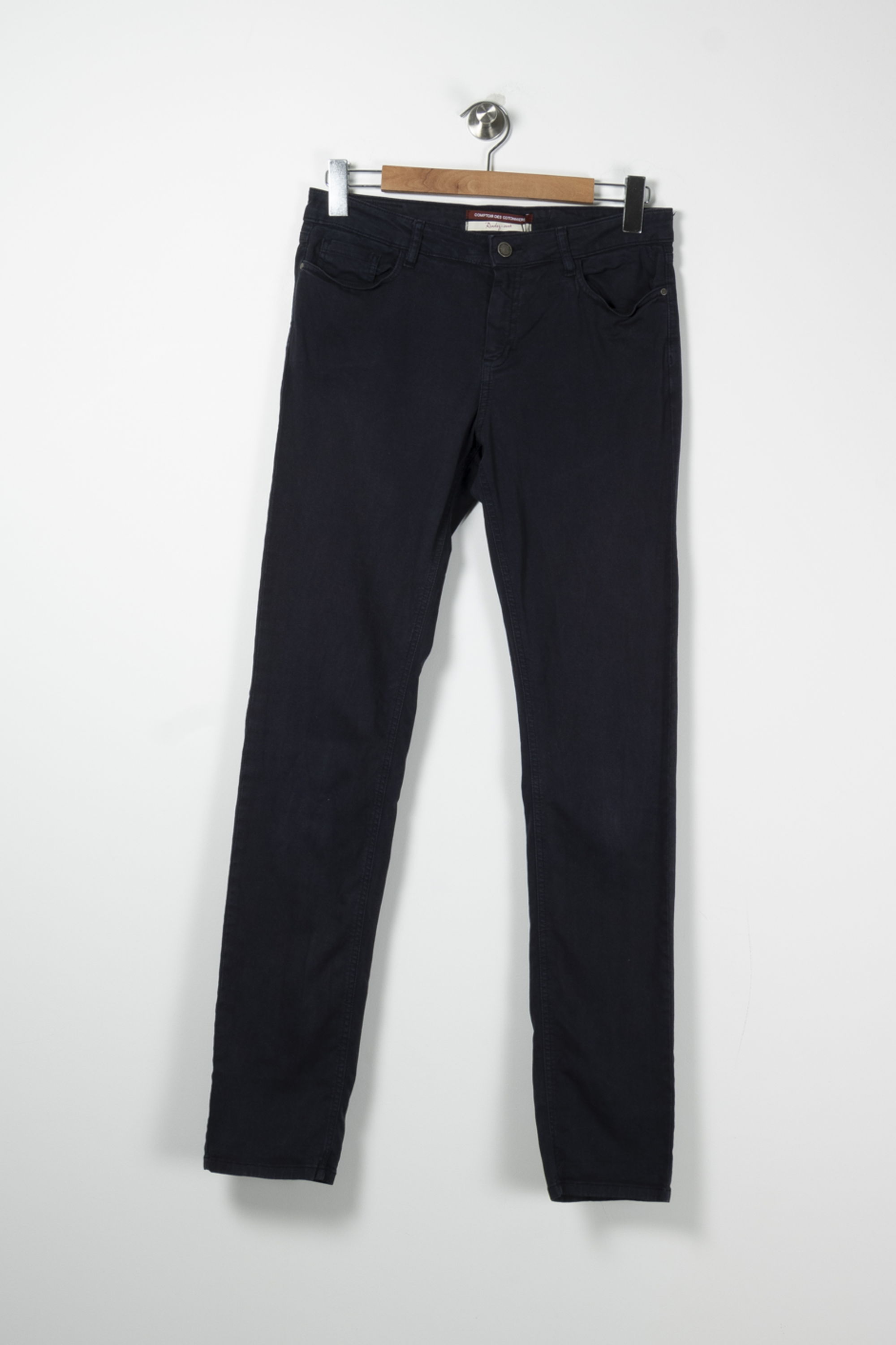 Cropped slim jeans with studs COMPTOIR DES COTONNIERS - Seconde main Blue