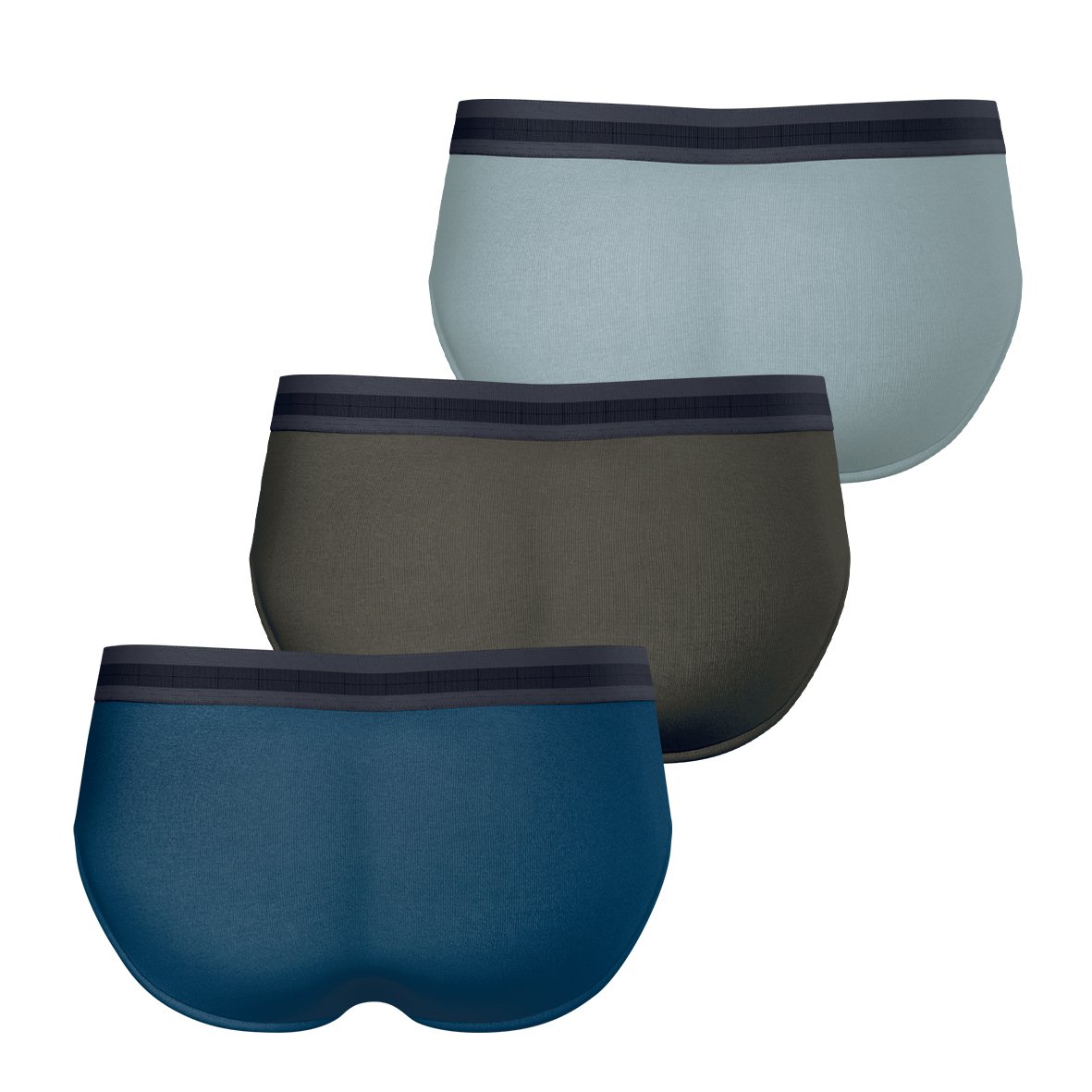 Pack of 10 low-rise briefs Grey