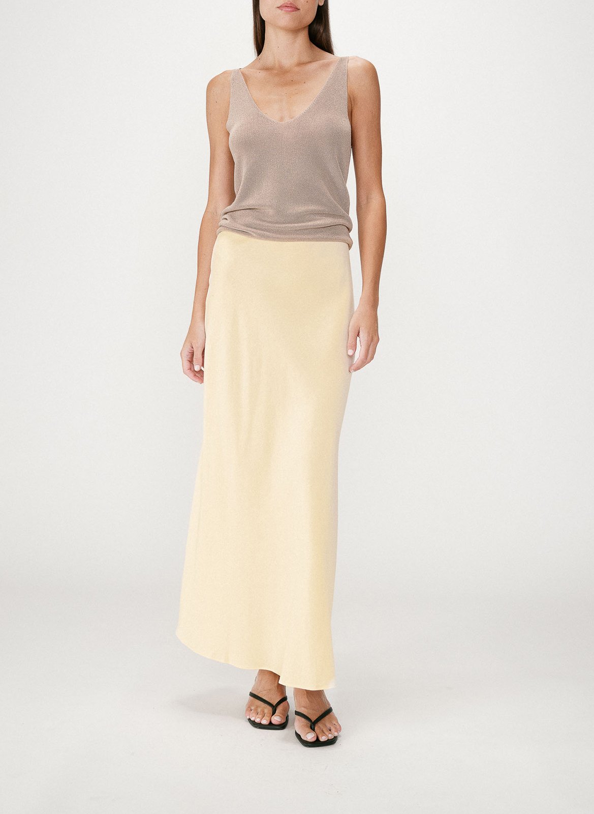 Lange, gerende rok GRACE ET MILA Geel