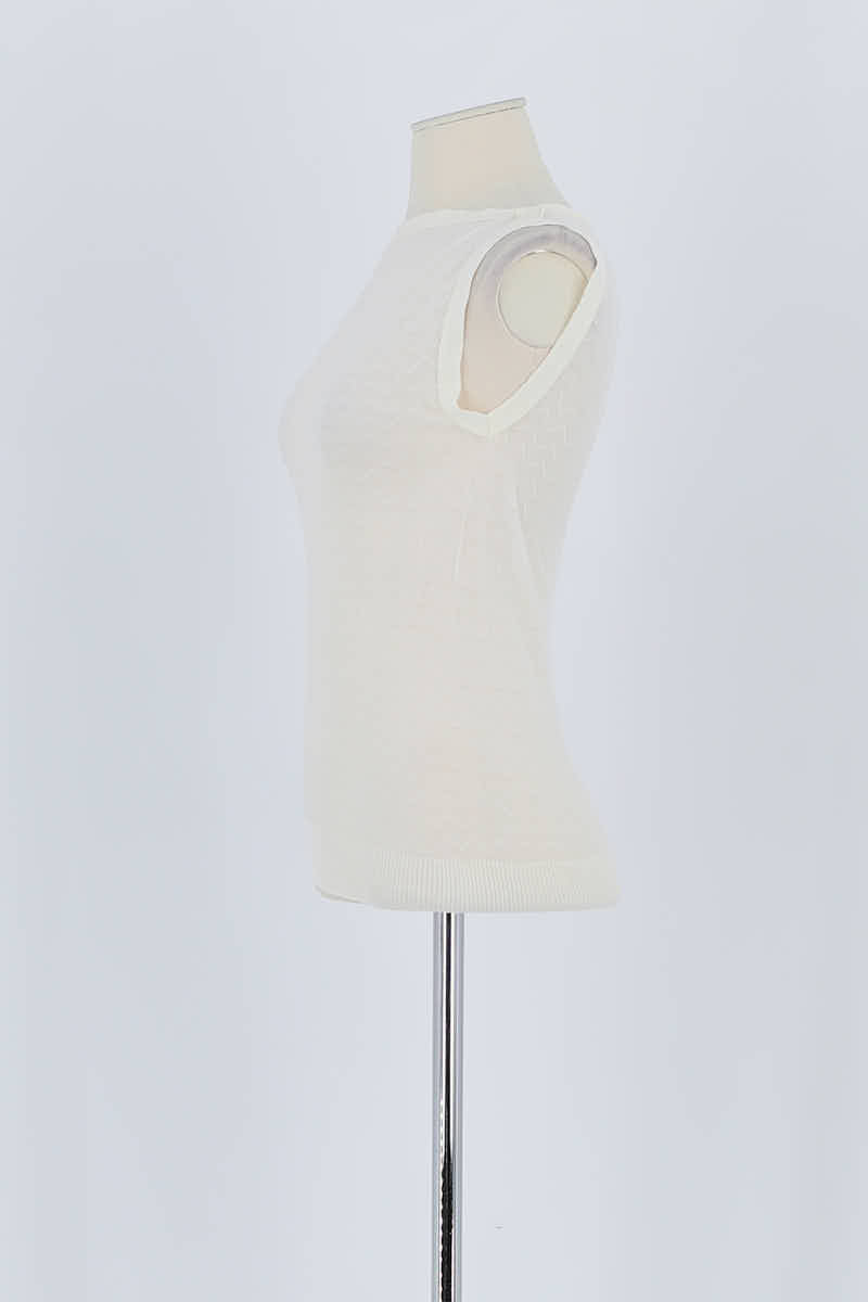 Azawood sleeveless top AGNES B. - Seconde Main White