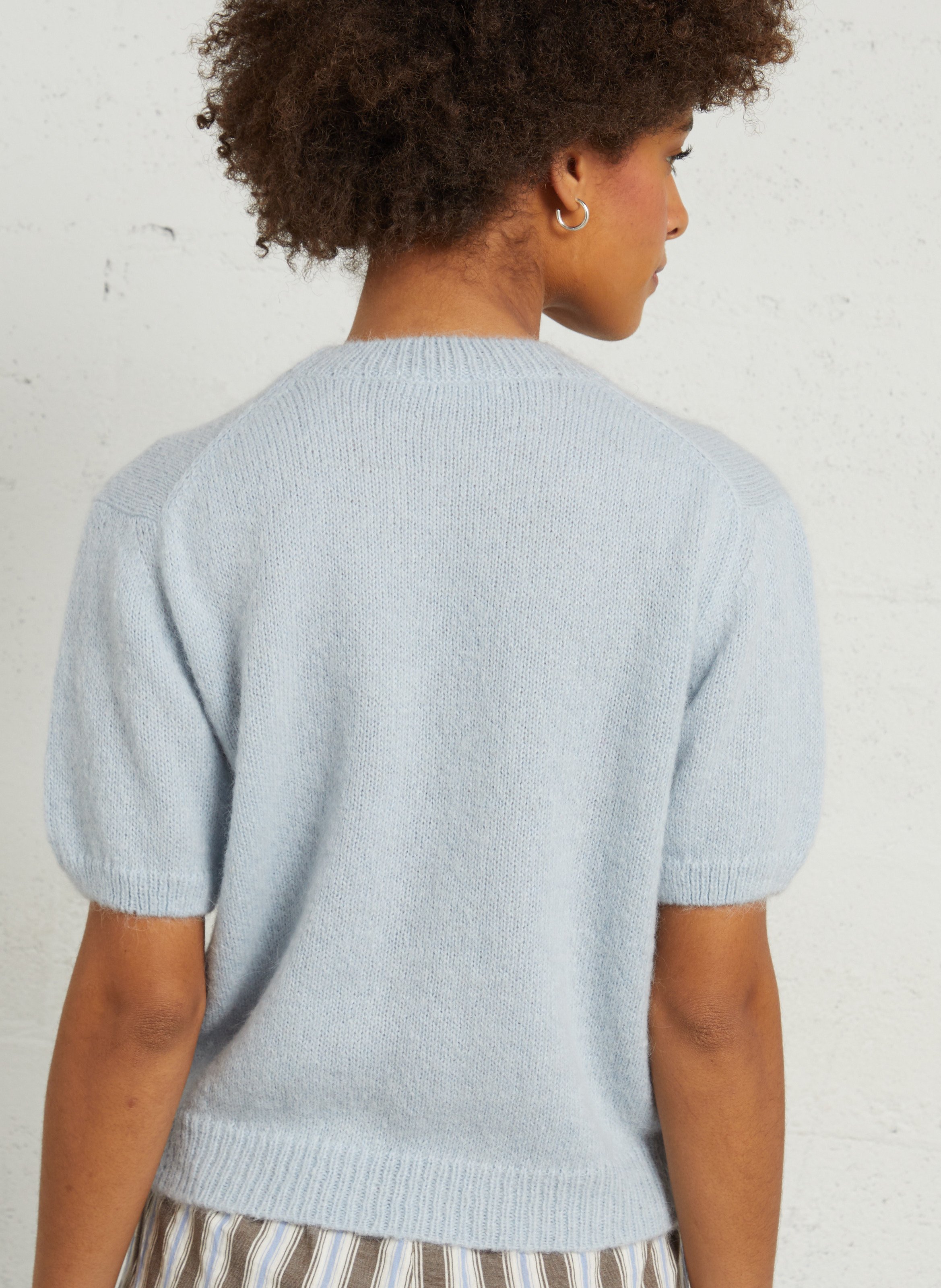 Blended wool oversize sweater MASSCOB Blue