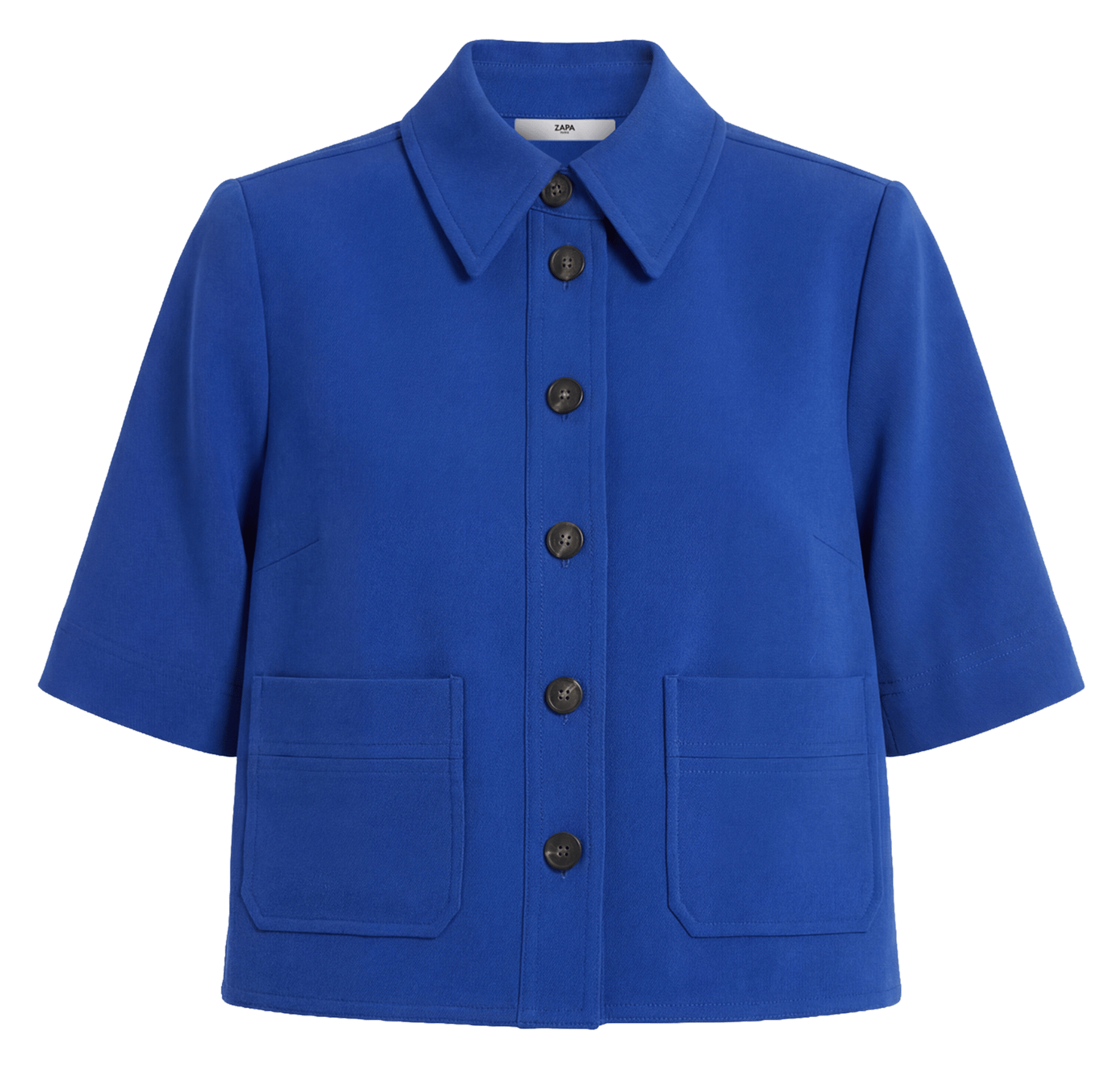 Top court col classique ZAPA Bleu