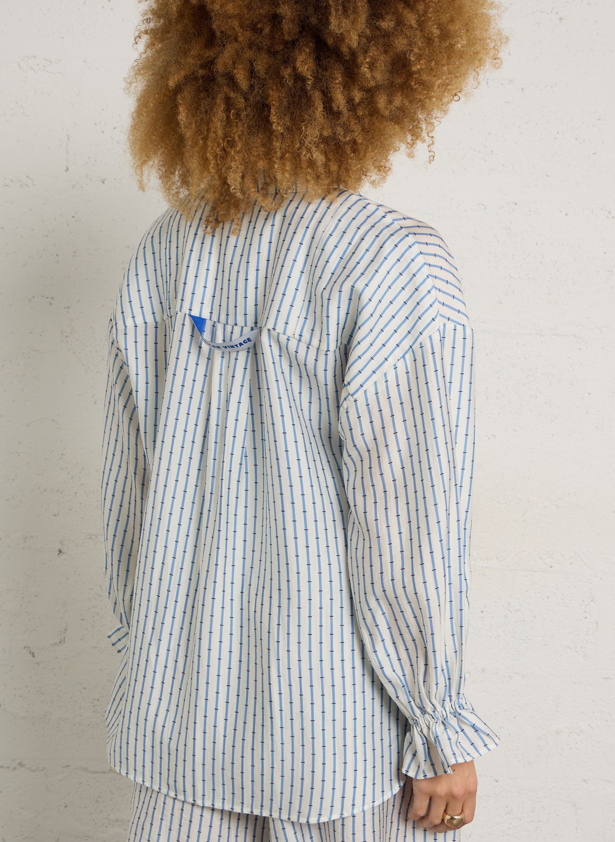 Weites Hemd mit Streifen AMERICAN VINTAGE Blau