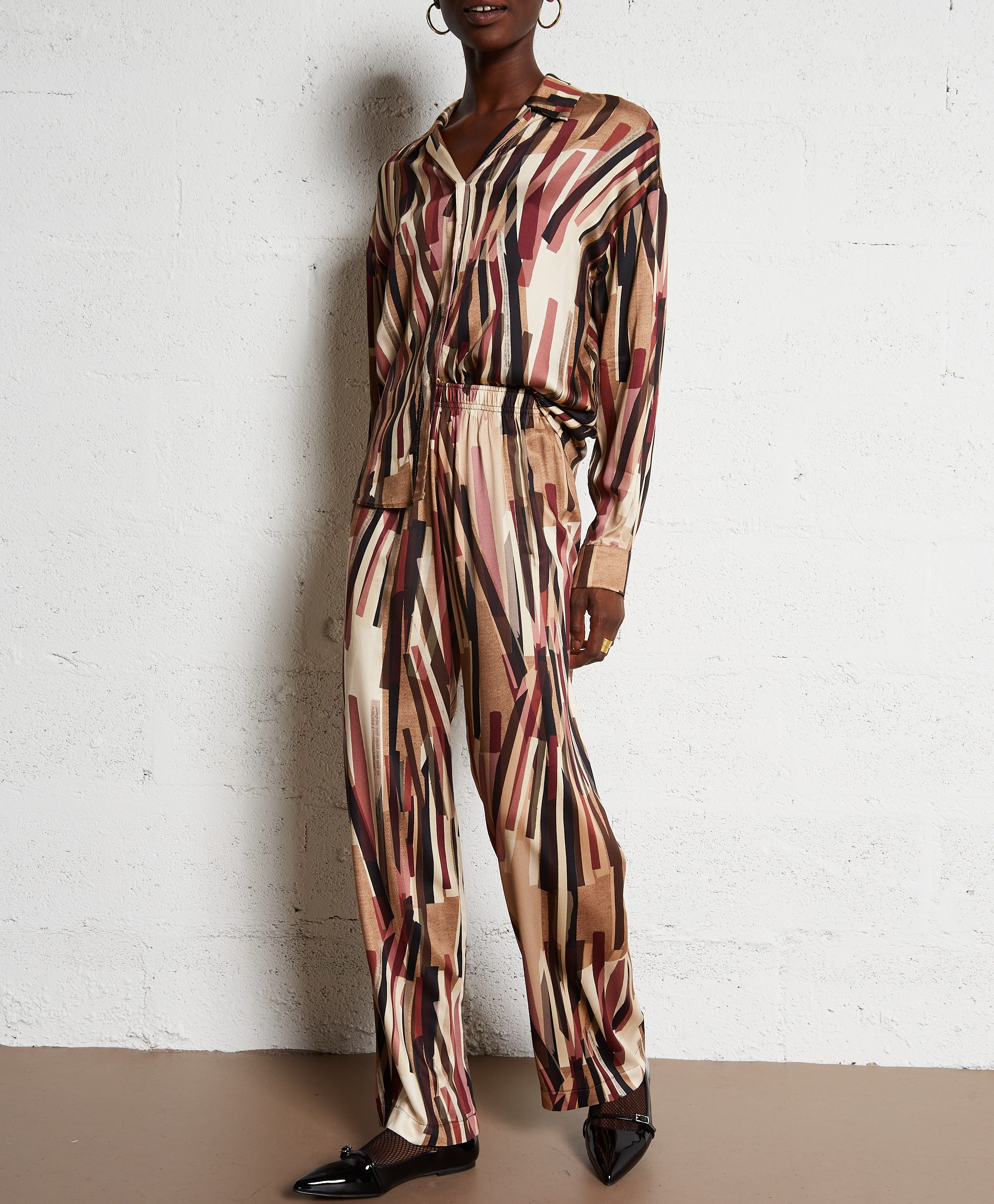 Chemise col classique imprimée IMPERIAL Beige