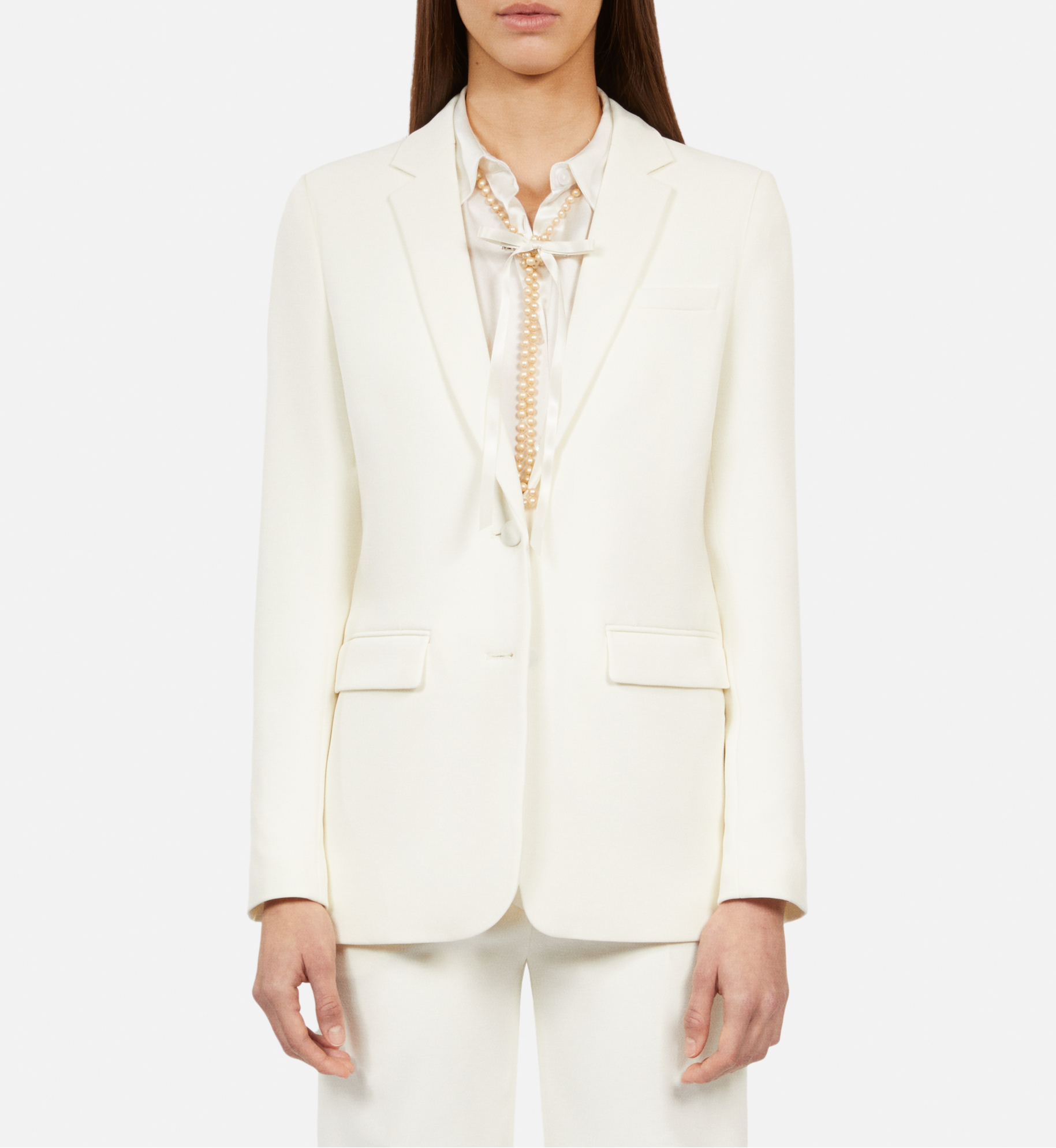 Veste de tailleur droit THE KOOPLES Blanc