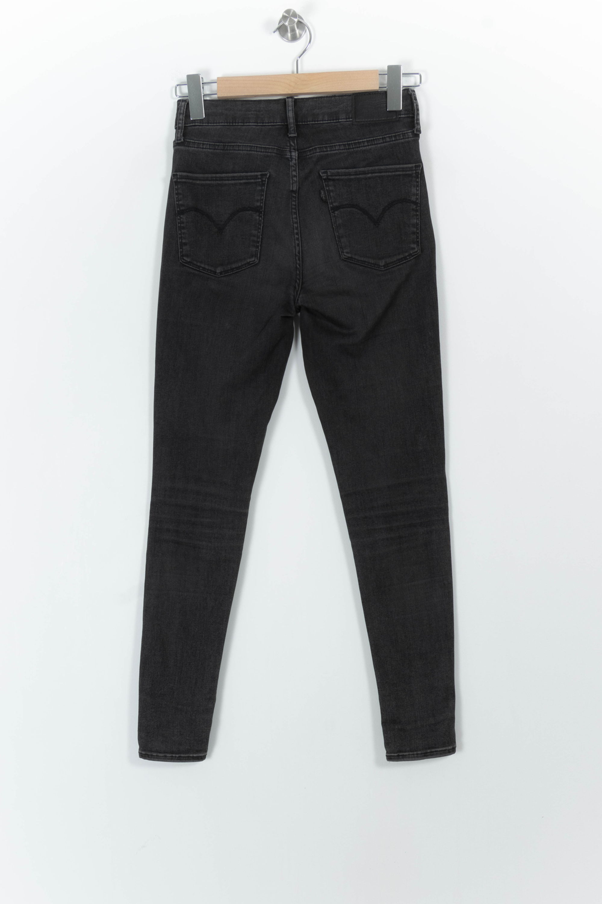 Cropped slim jeans with studs LEVI'S - Seconde main Grey