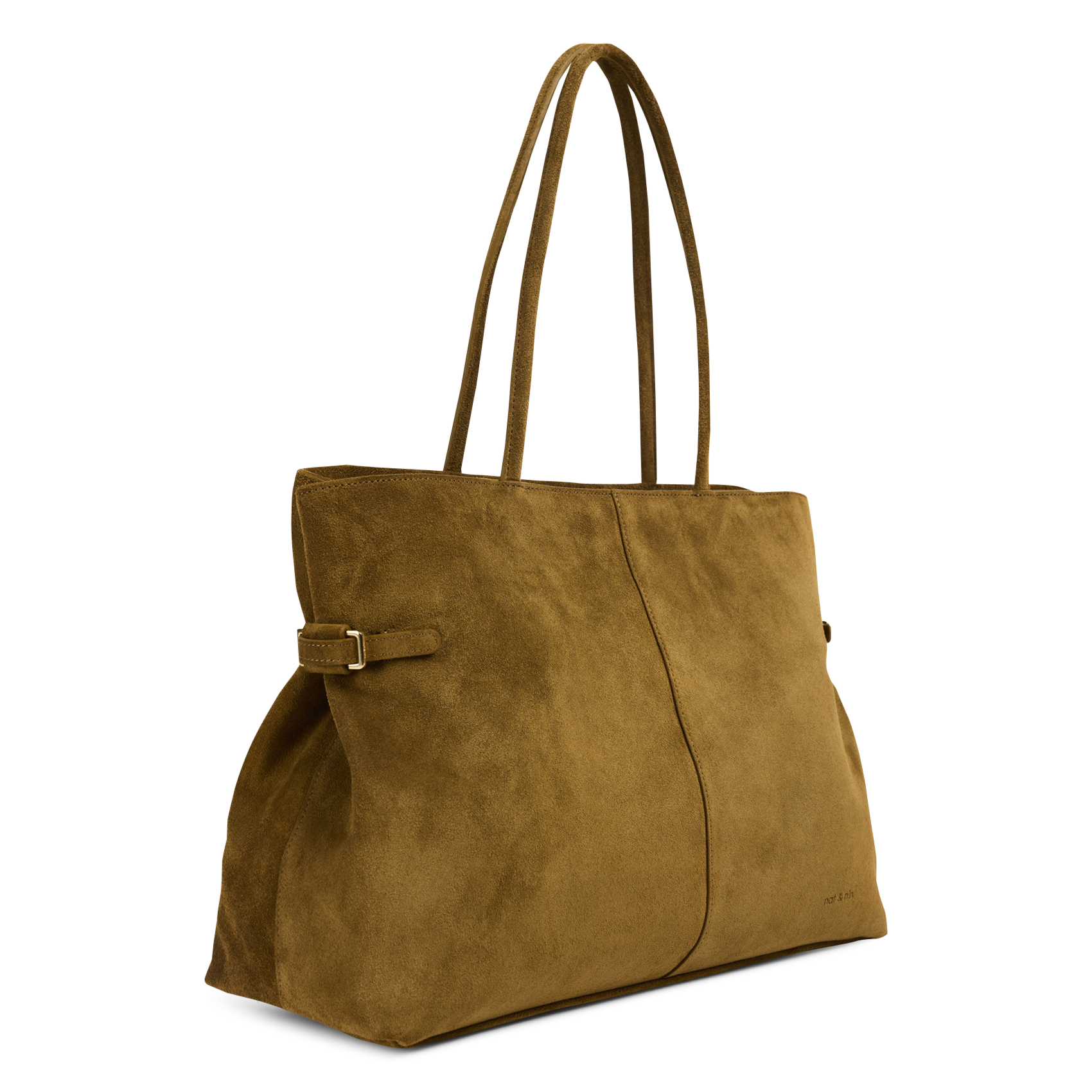 Leather tote bag NAT & NIN Brown