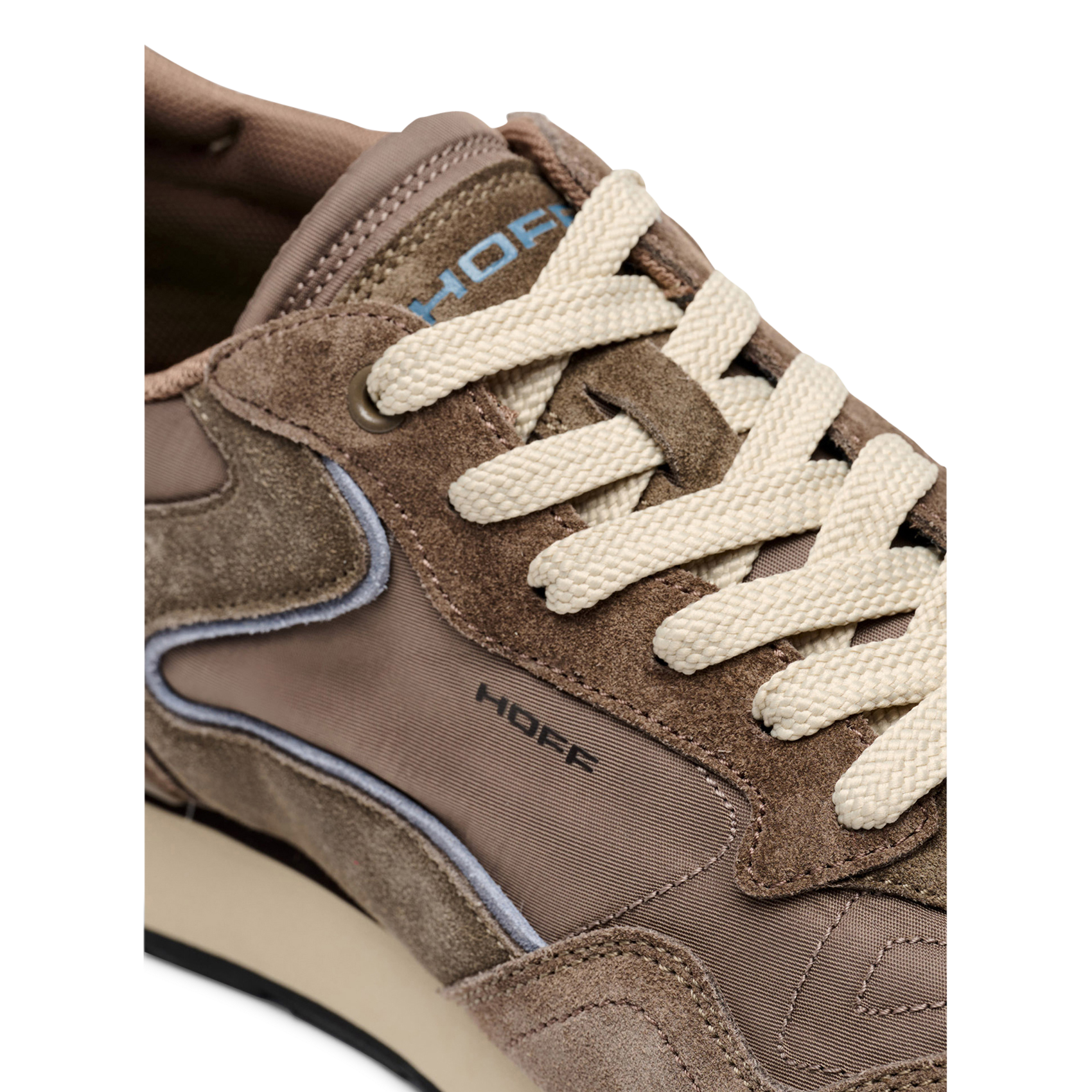 Niedrige Sneaker aus Leder-Mix HOFF Braun