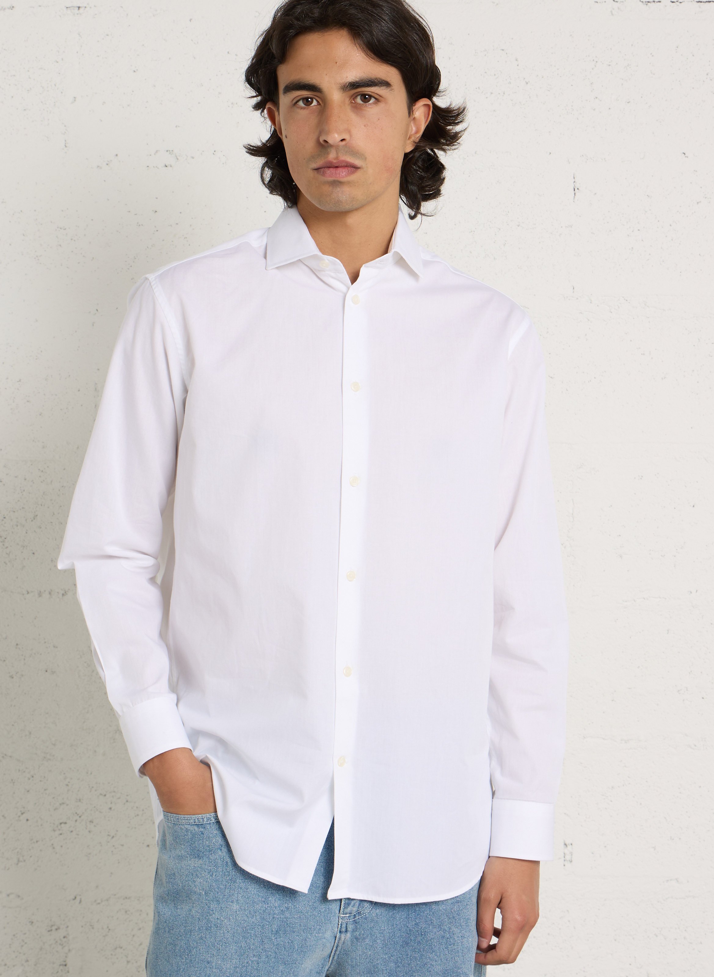 Colonel plain shirt AU PRINTEMPS PARIS White