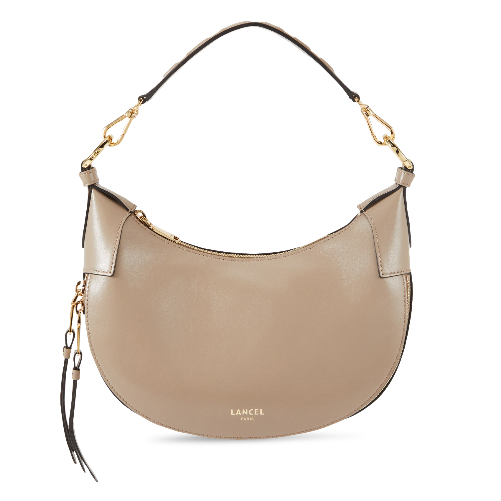 Sac hobo zippé en cuir LANCEL