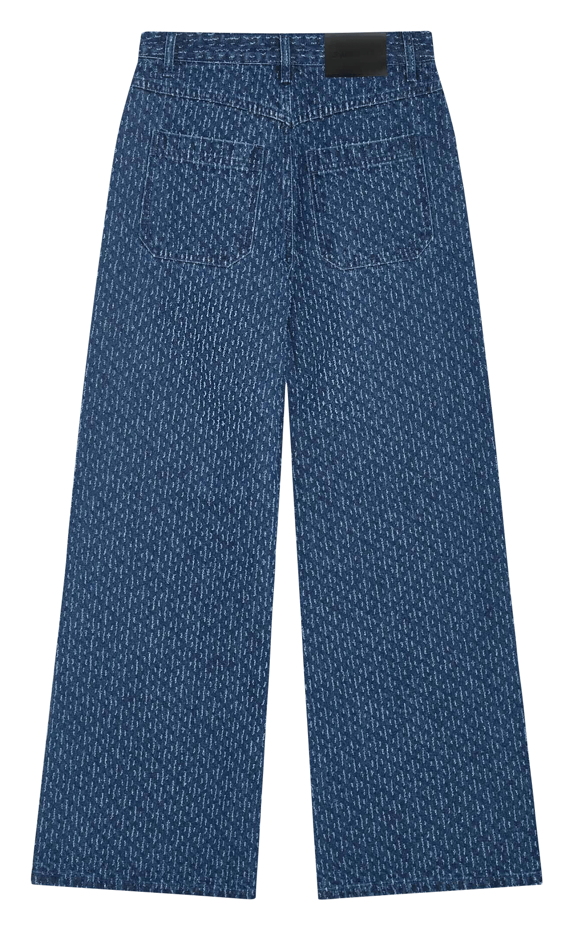 Weite Baumwoll-Jeans mit Print GRACE ET MILA Blau