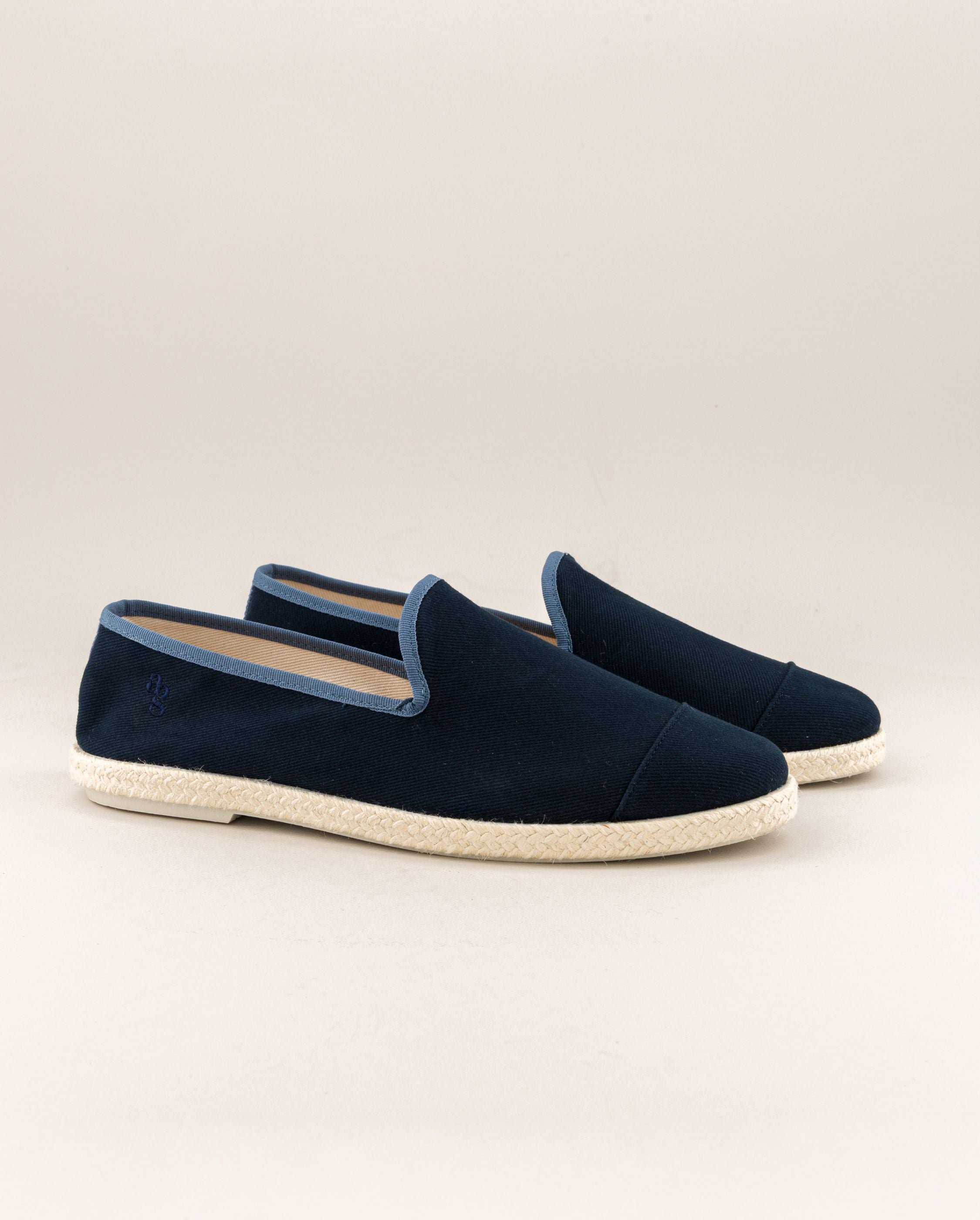 Men's espadrilles cenitz, recycled cotton navy indigo ANGARDE Blue