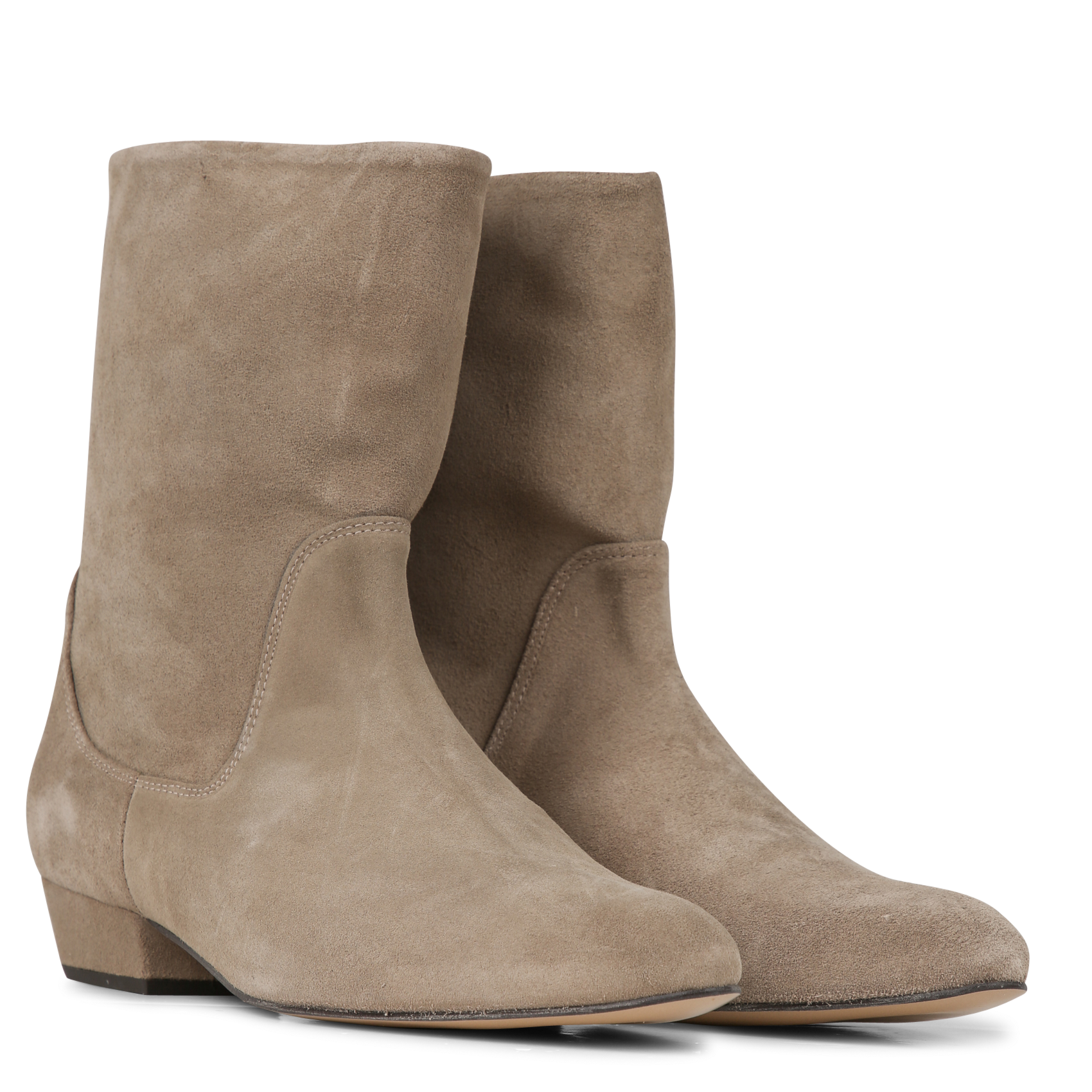Veloursleder Stiefeletten ANONYMOUS COPENHAGEN Beige