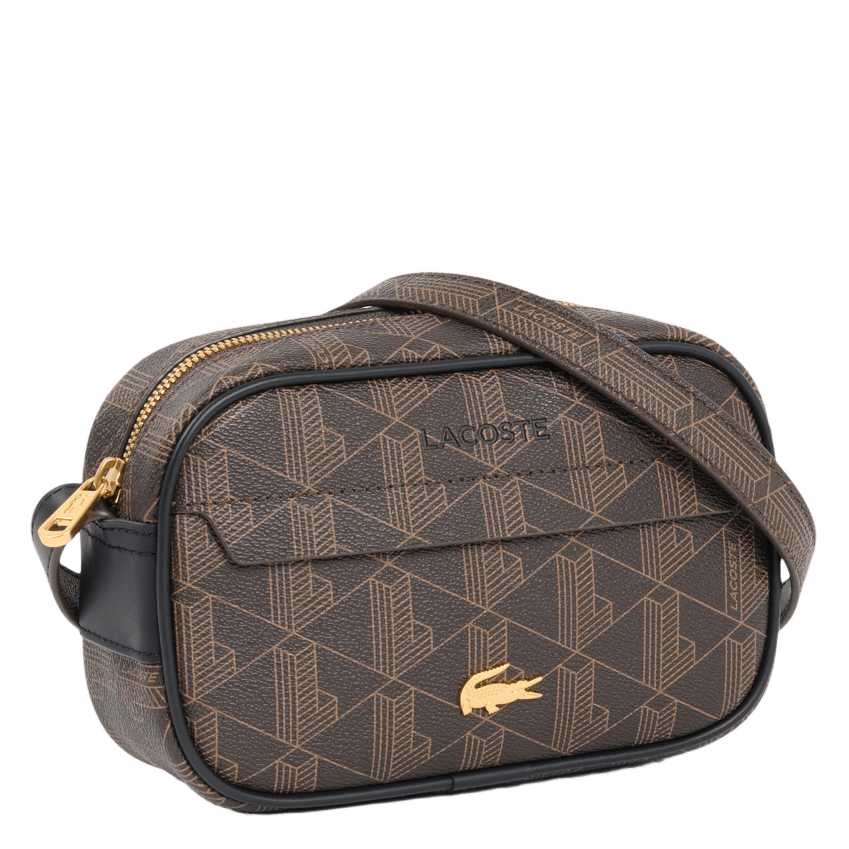 Bedruckte Umhängetasche The Blend LACOSTE Braun