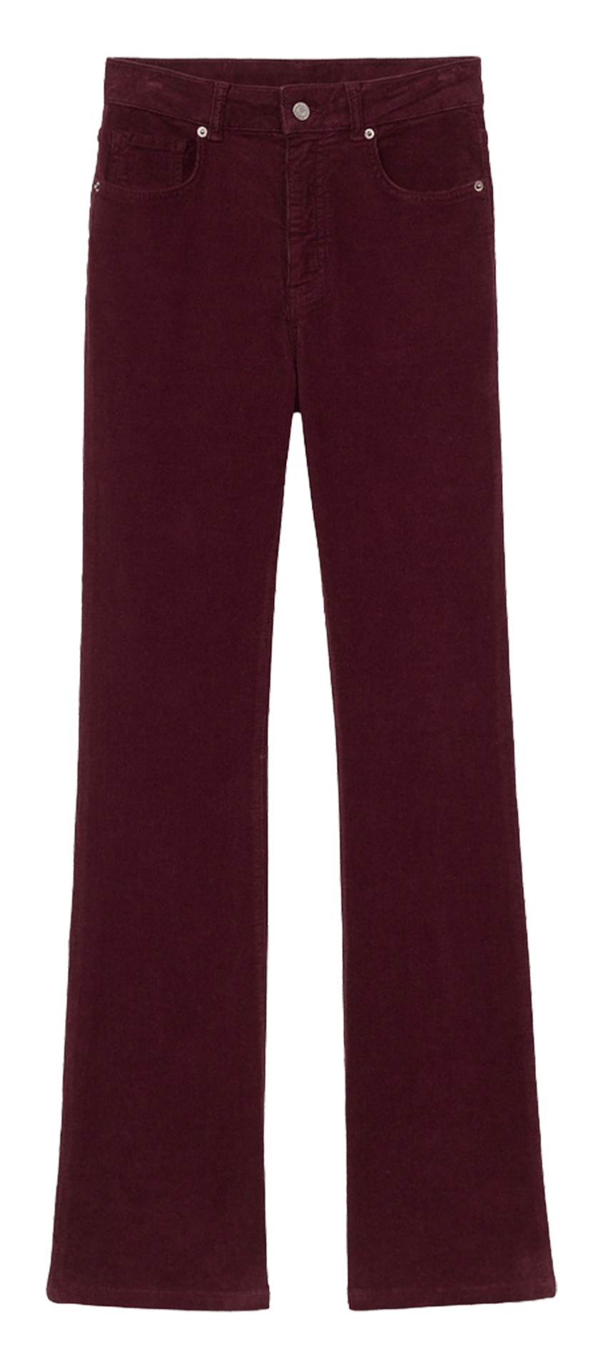 Pantalon droit en coton mélangé VANESSA BRUNO Rouge