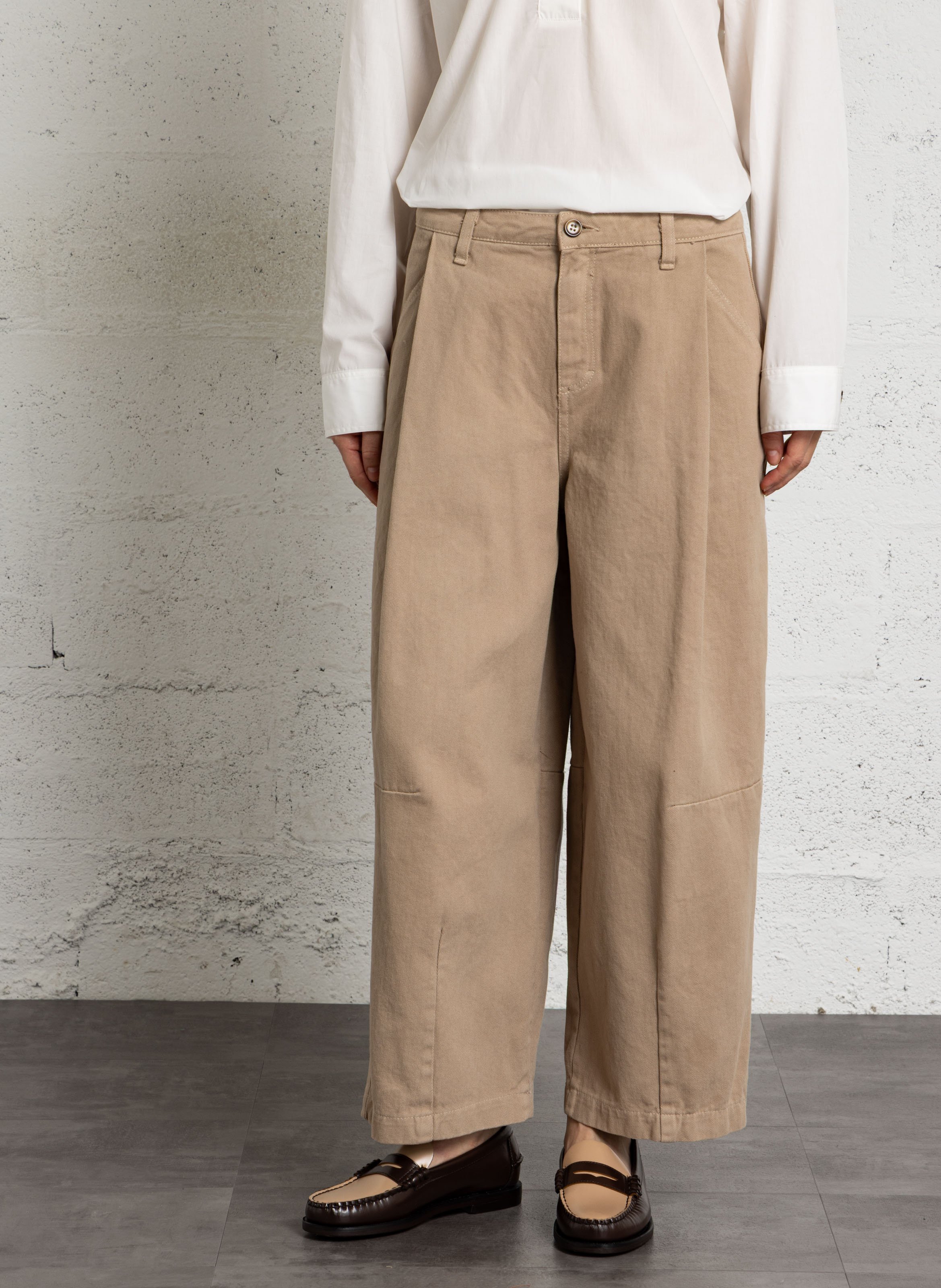 Wide-leg cotton pants PLEASE