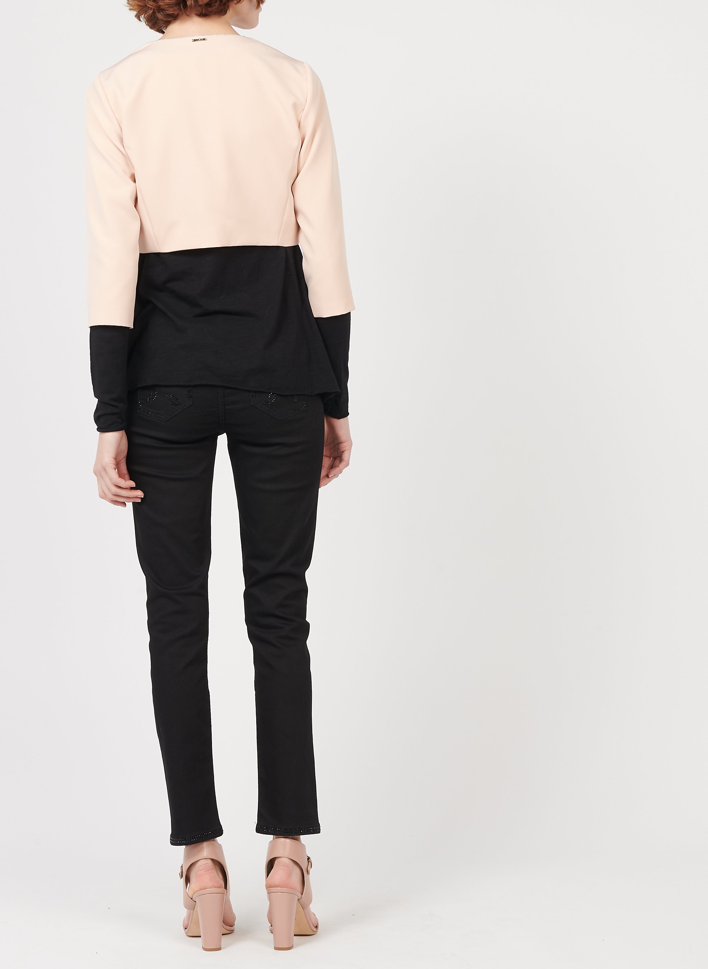 V-neck cotton-blend T-shirt AMERICAN VINTAGE Black