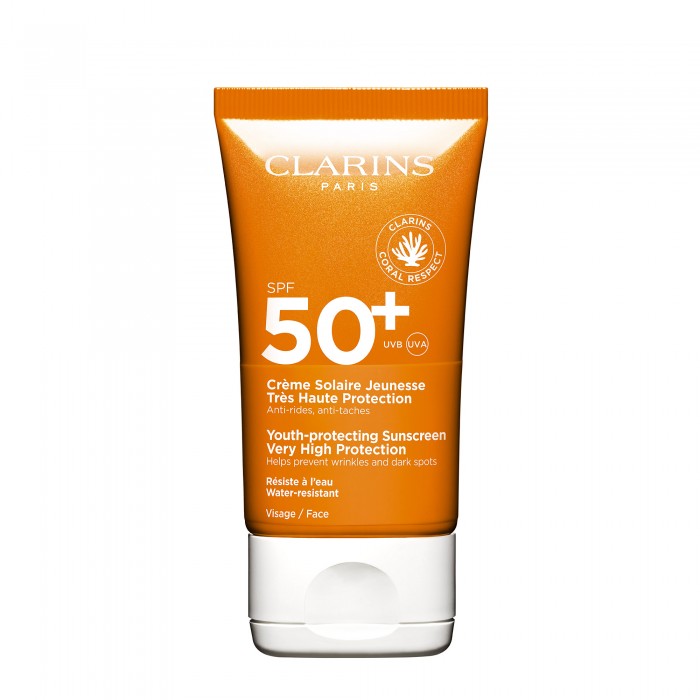 Crème Solaire Jeunesse Très Haute Protection Visage SPF 50+ CLARINS No color