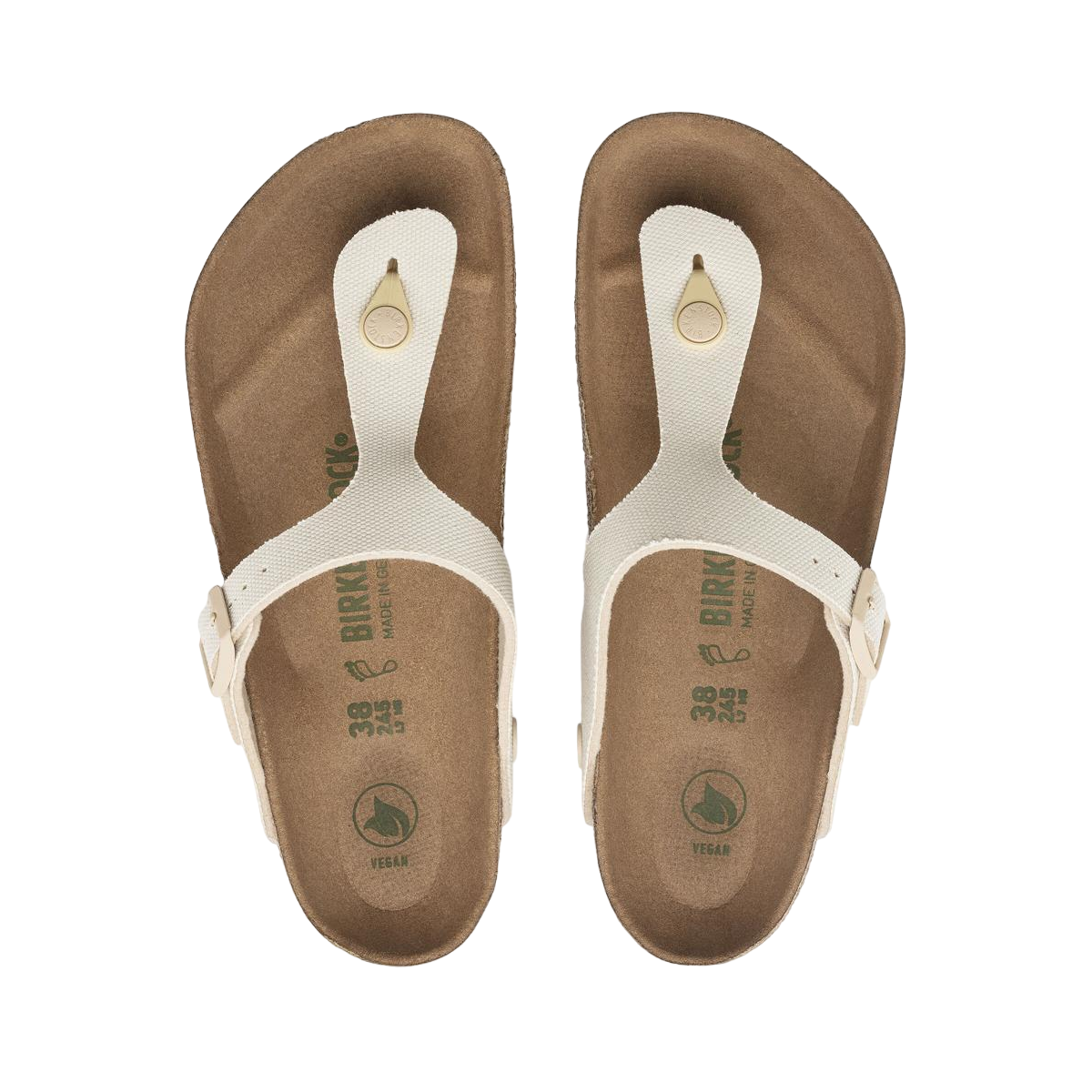 Faux leather sandals BIRKENSTOCK Beige