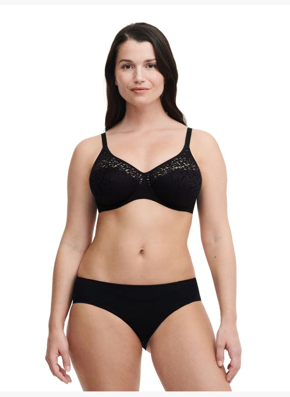 Moulded full-cup bra | Black by CHANTELLE Moulded full-cup bra Black