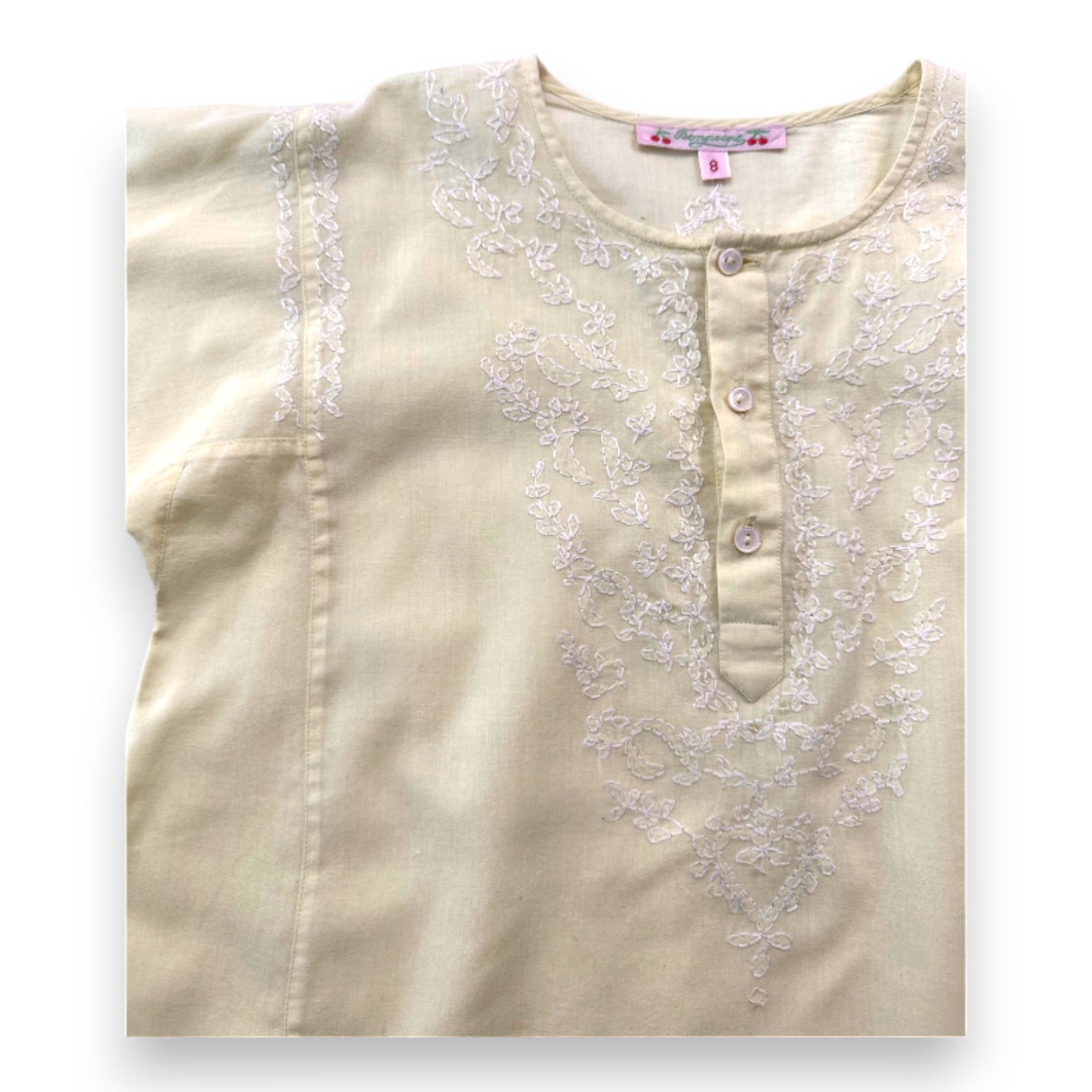 Yellow child's blouse - 8 years BONTON - Seconde Main Yellow
