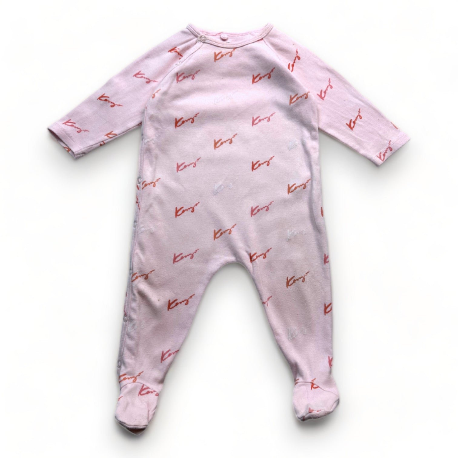 Pink baby pajamas - 12 months KENZO - SECONDE MAIN Pink