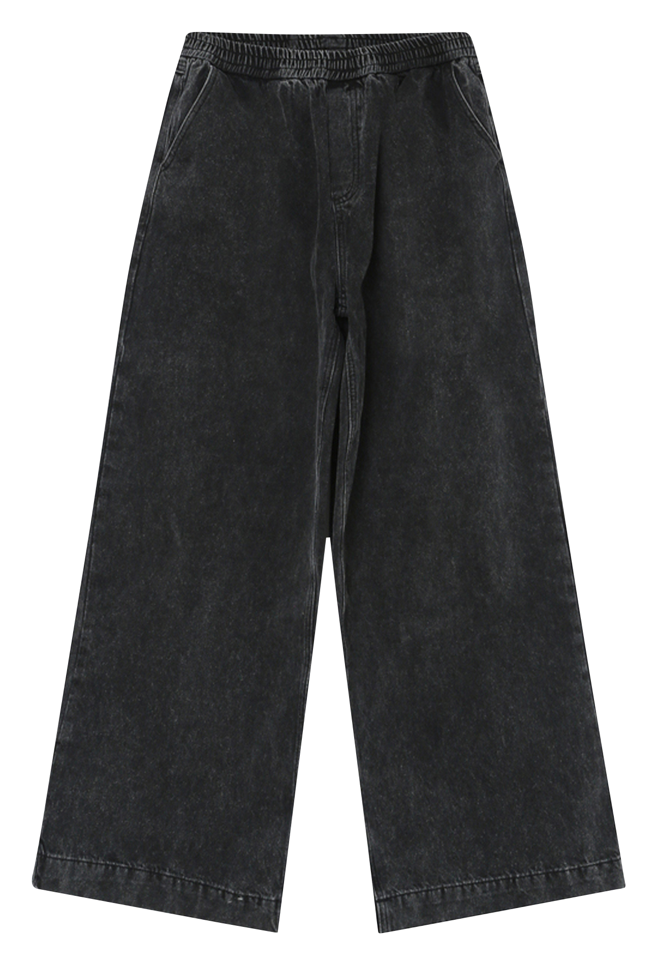 Jean baggy en coton GRACE ET MILA Noir