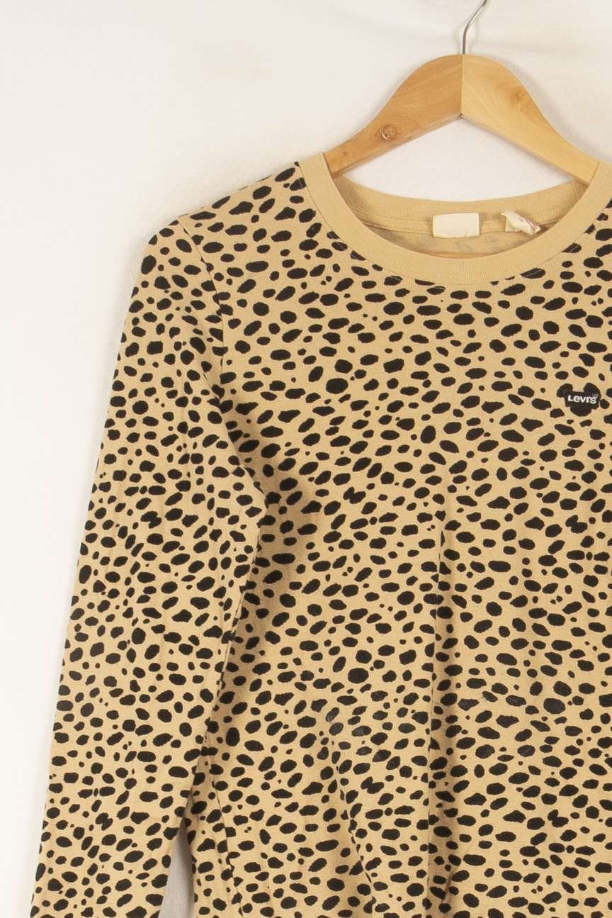 Tommy Badge T-shirt LEVI'S - Seconde main Beige