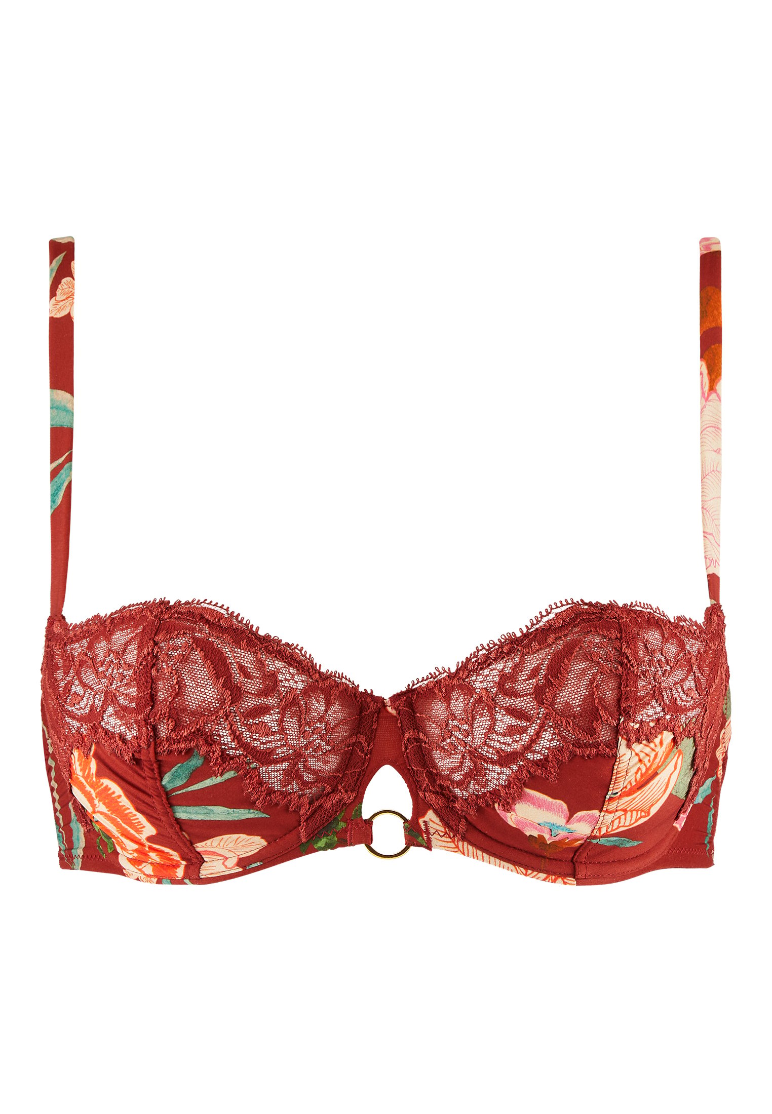 A Fleur De Toi demi-cup bra AUBADE Brown