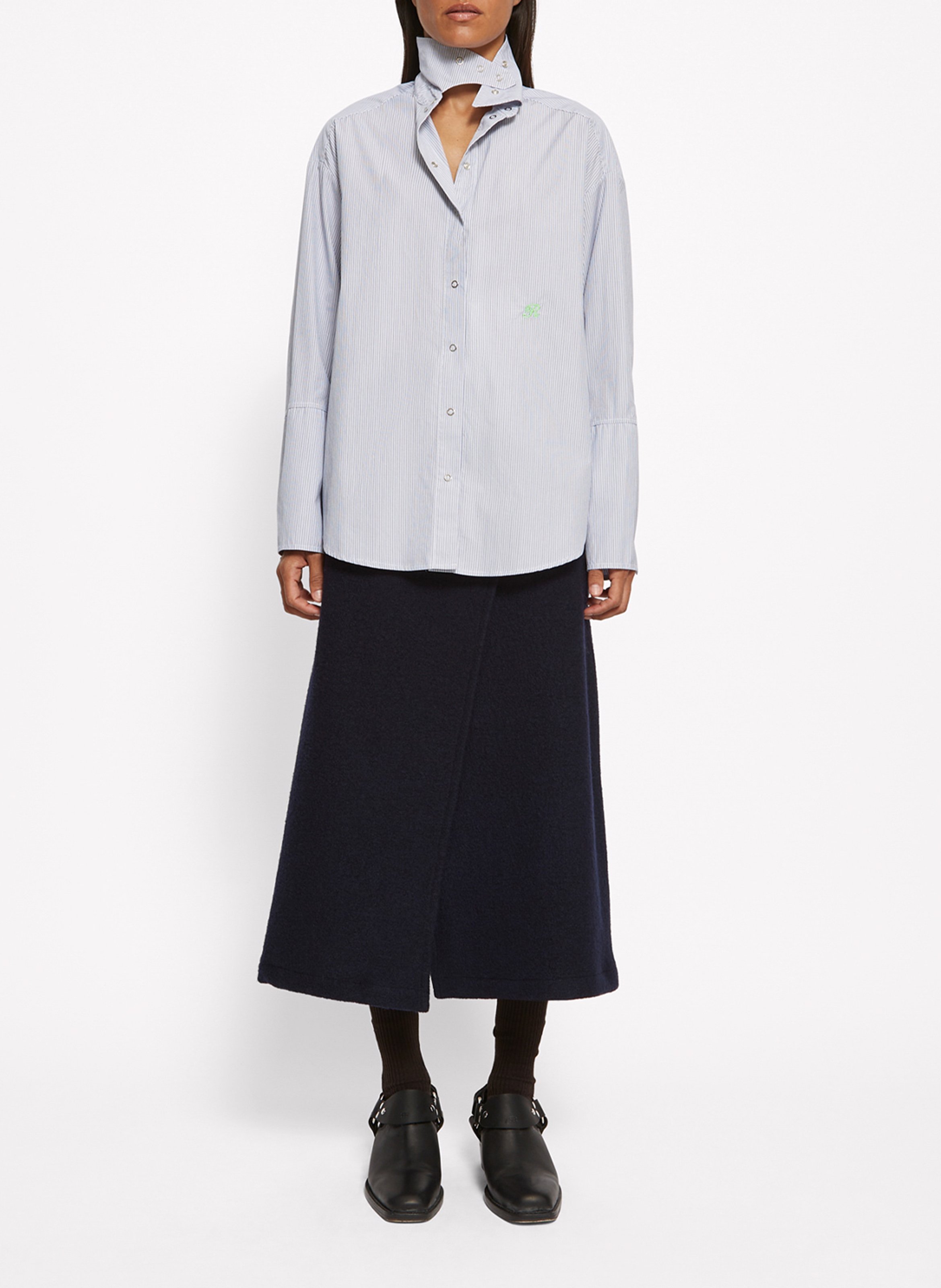 Chemise col classique en coton ROSEANNA Bleu